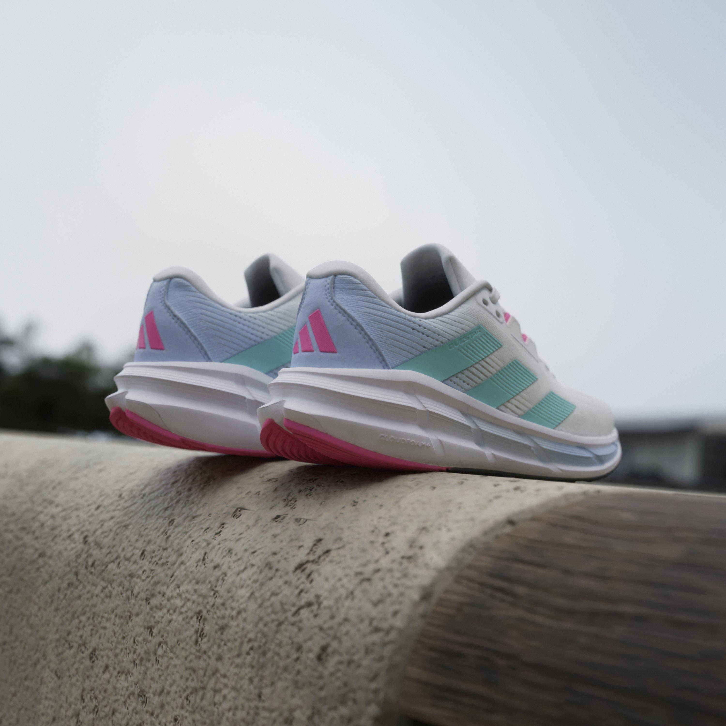 White/Flash Aqu - adidas - Entry Road Running Shoes - 13