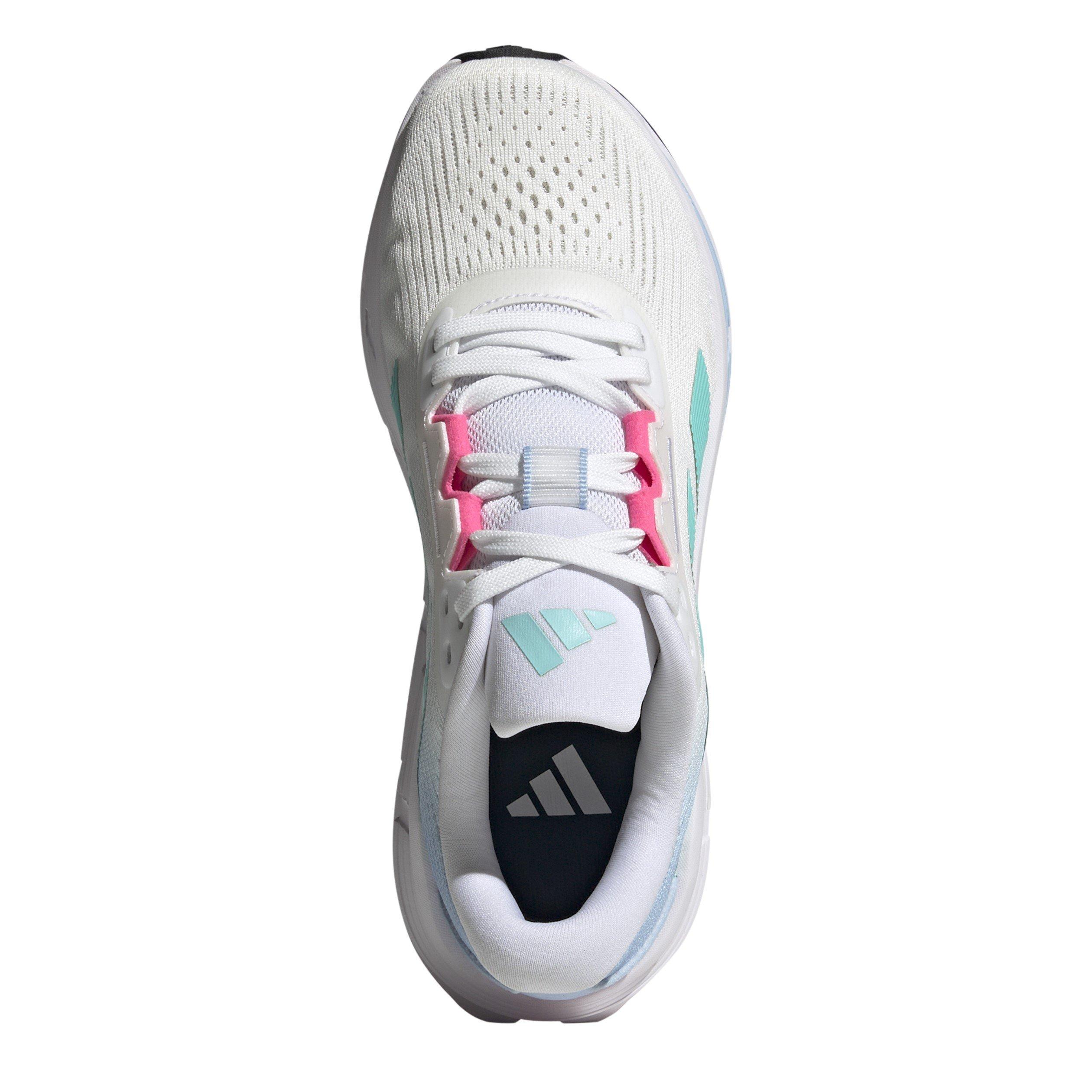 White/Flash Aqu - adidas - Entry Road Running Shoes - 5