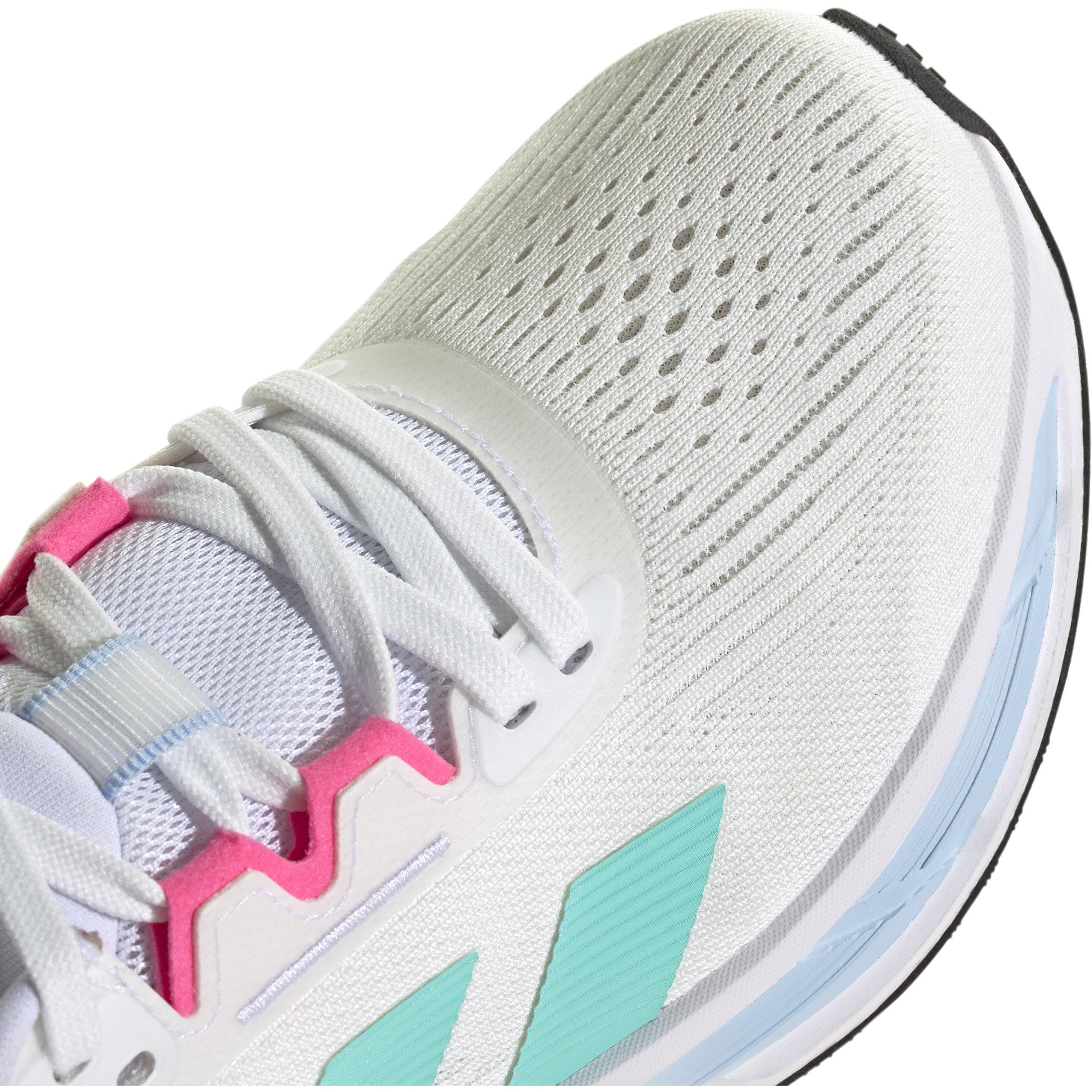 White/Flash Aqu - adidas - Entry Road Running Shoes - 8