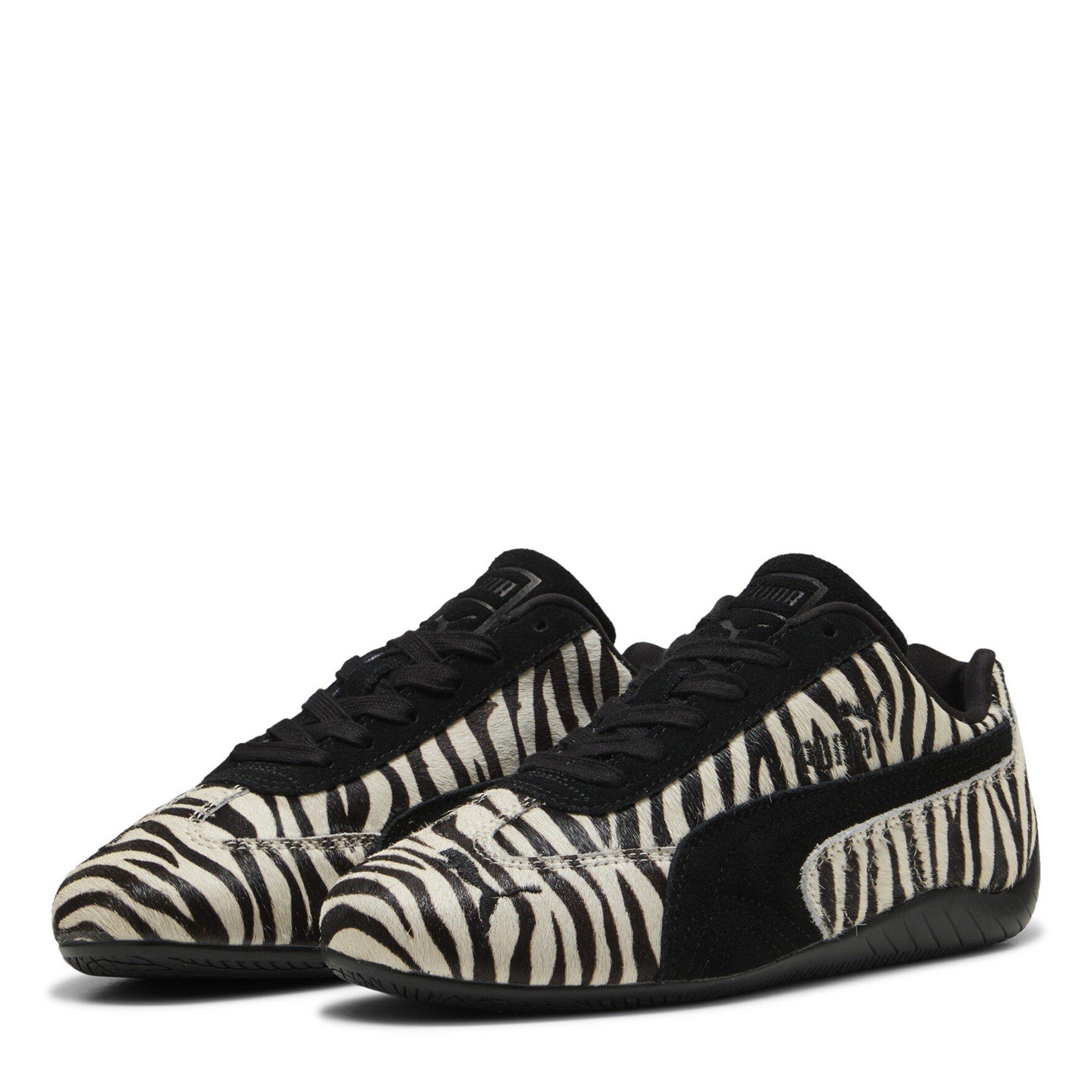 Puma Women's SpeedCat Pony Low-Top Trainers - Black/White - Size 6 (39)