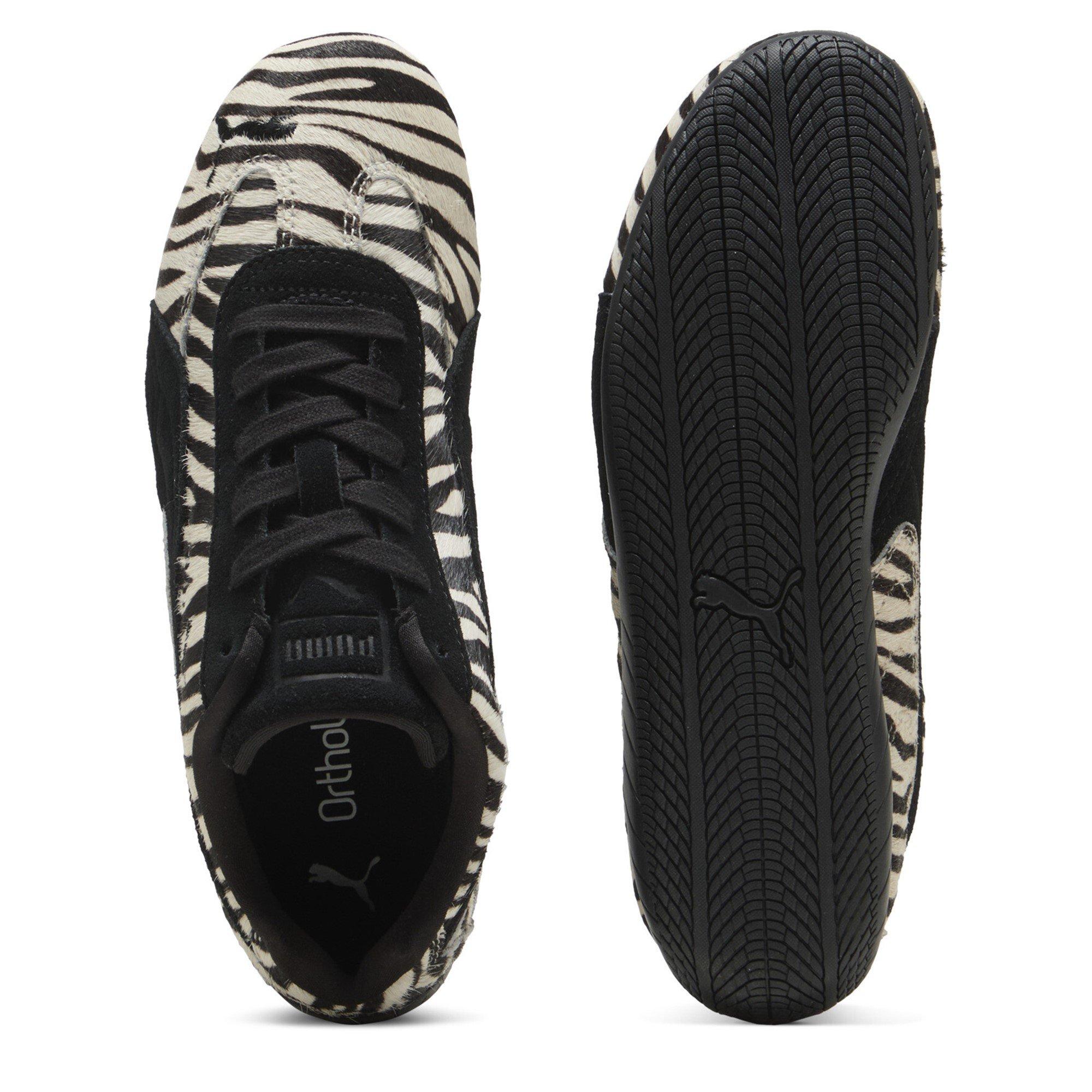 Black/White - Puma - Women's SpeedCat Pony Low-Top Trainers - 4