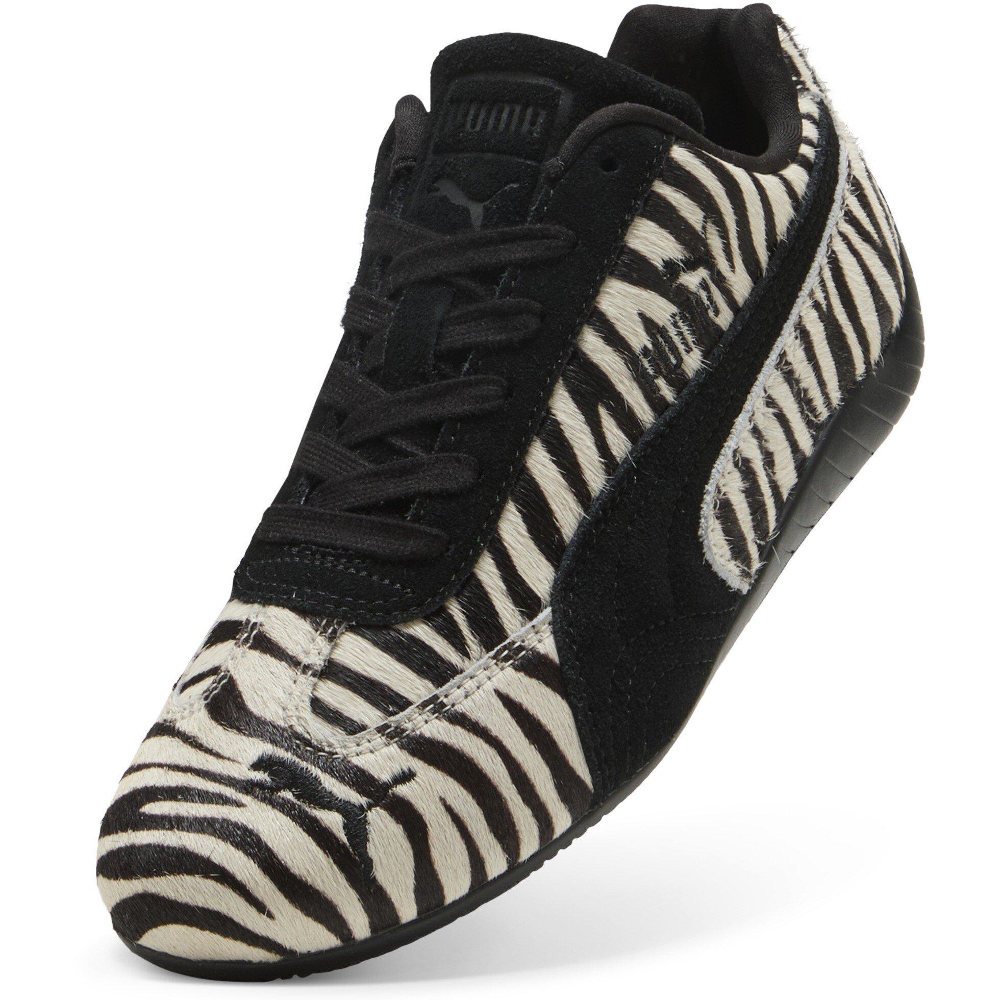 Black/White - Puma - Women's SpeedCat Pony Low-Top Trainers - 8