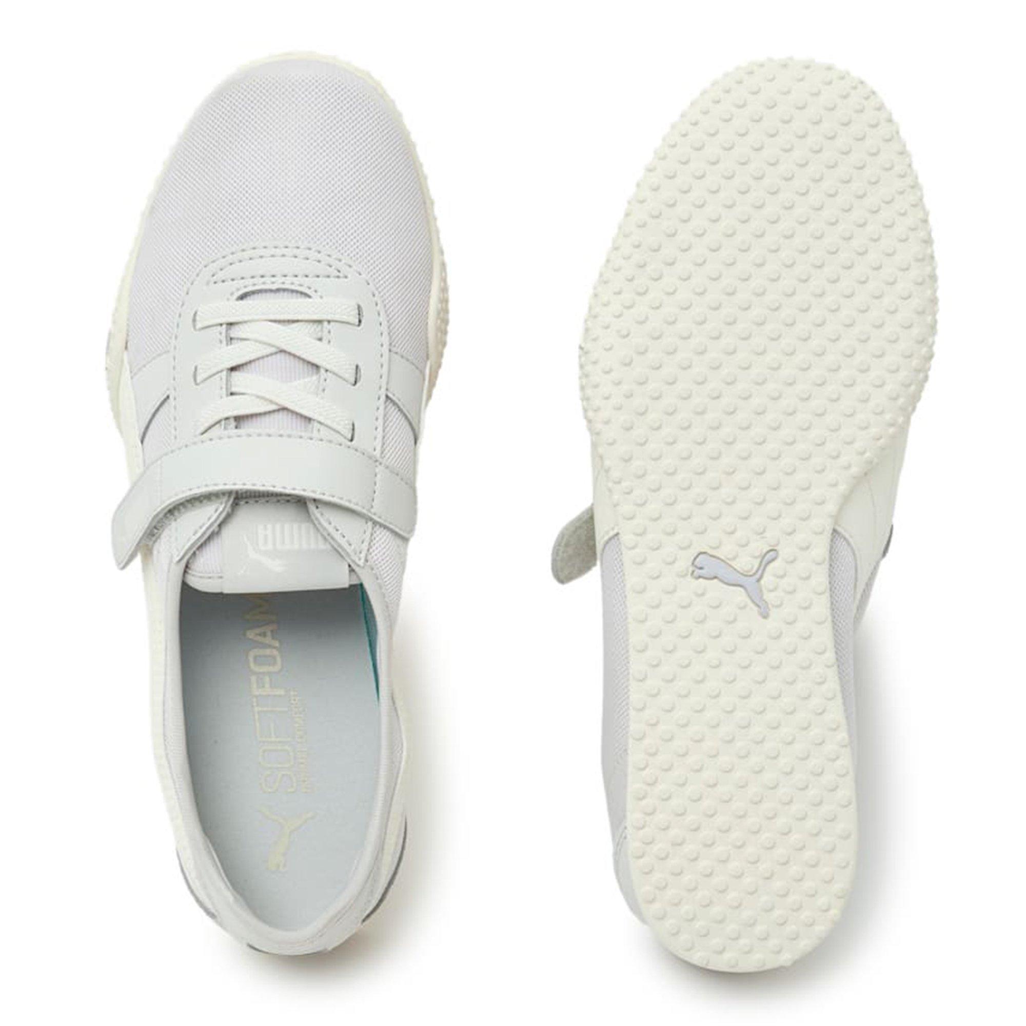 Gray/Warm White - Puma - Bella V Blush Womens Sneakers - 4