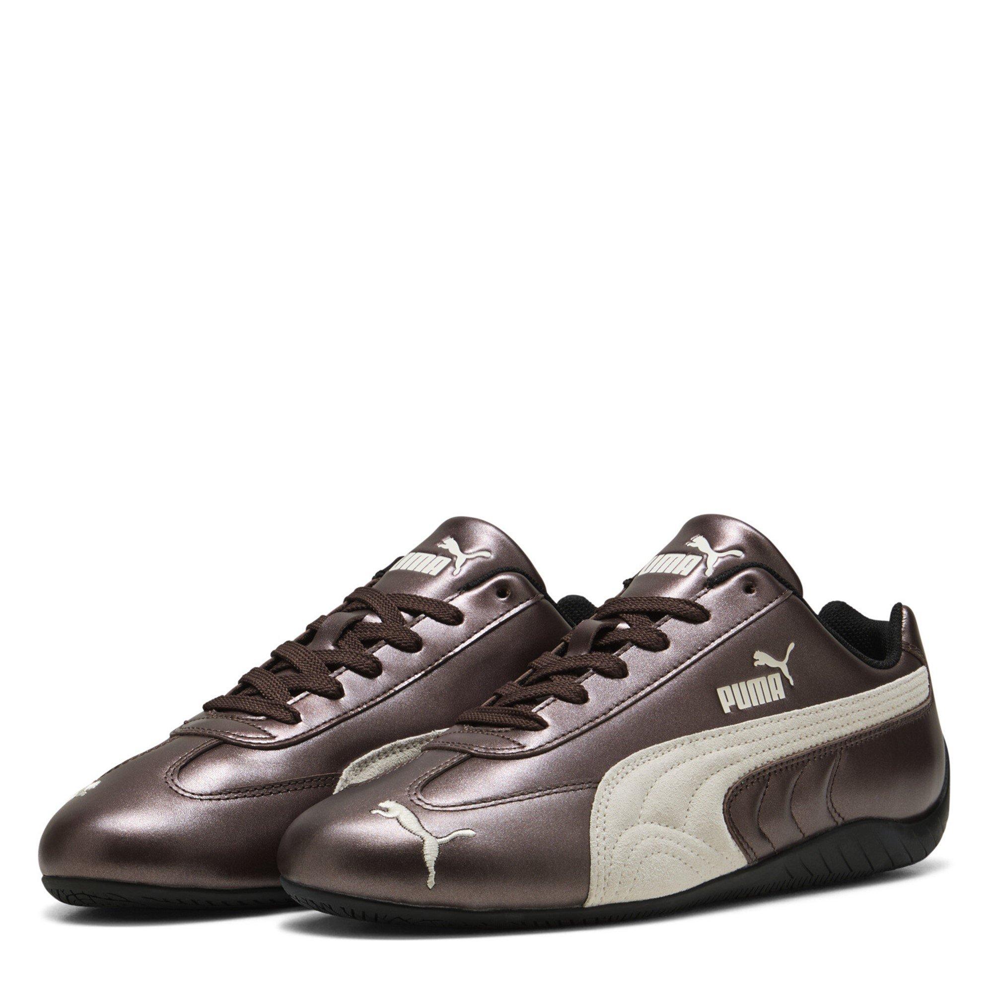 Puma Women's SpeedCat Metallic Low-Top Trainers - Warm Brown - Size 7 (40.5)