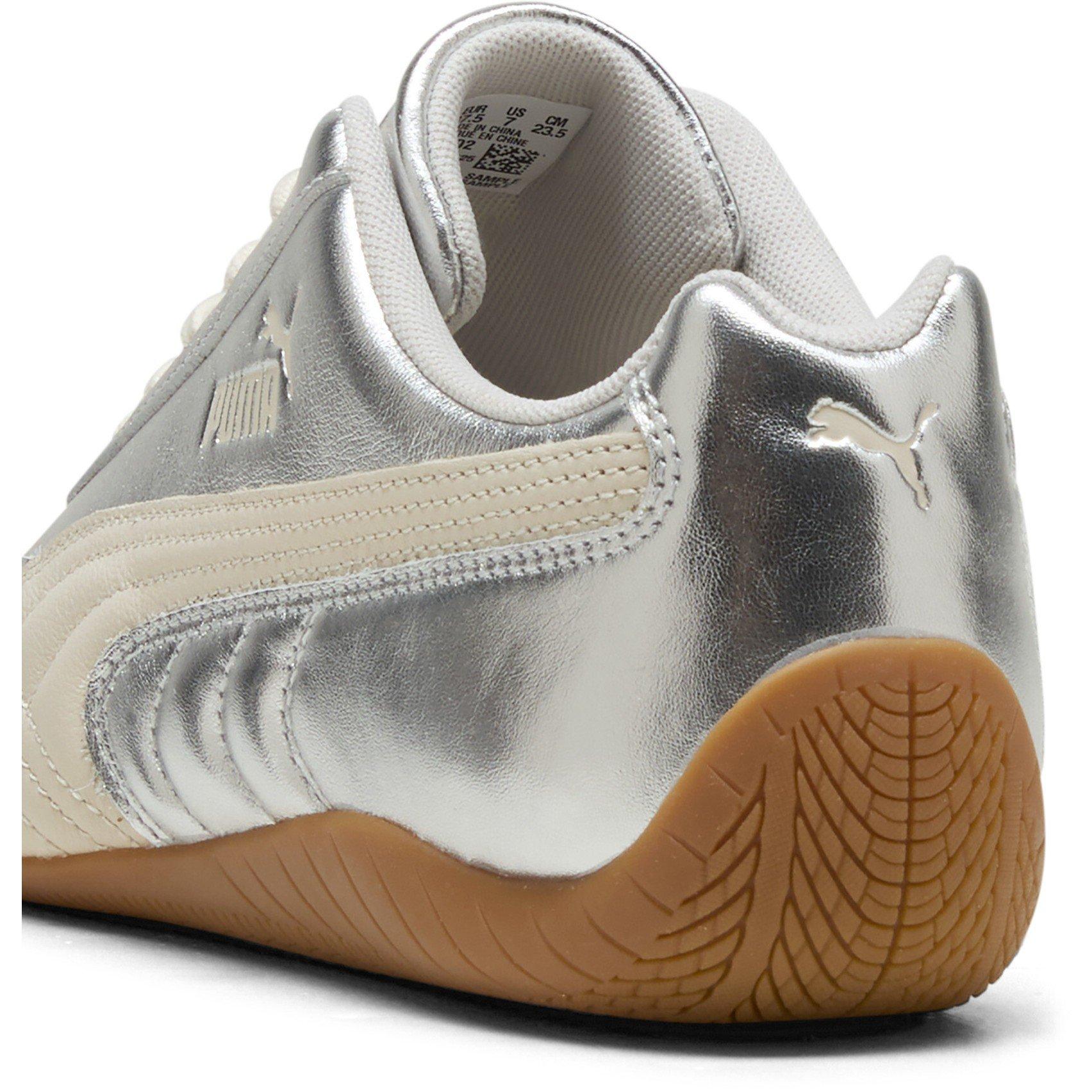 Silver/Alpine - Puma - Women's SpeedCat Metallic Low-Top Trainers - 6