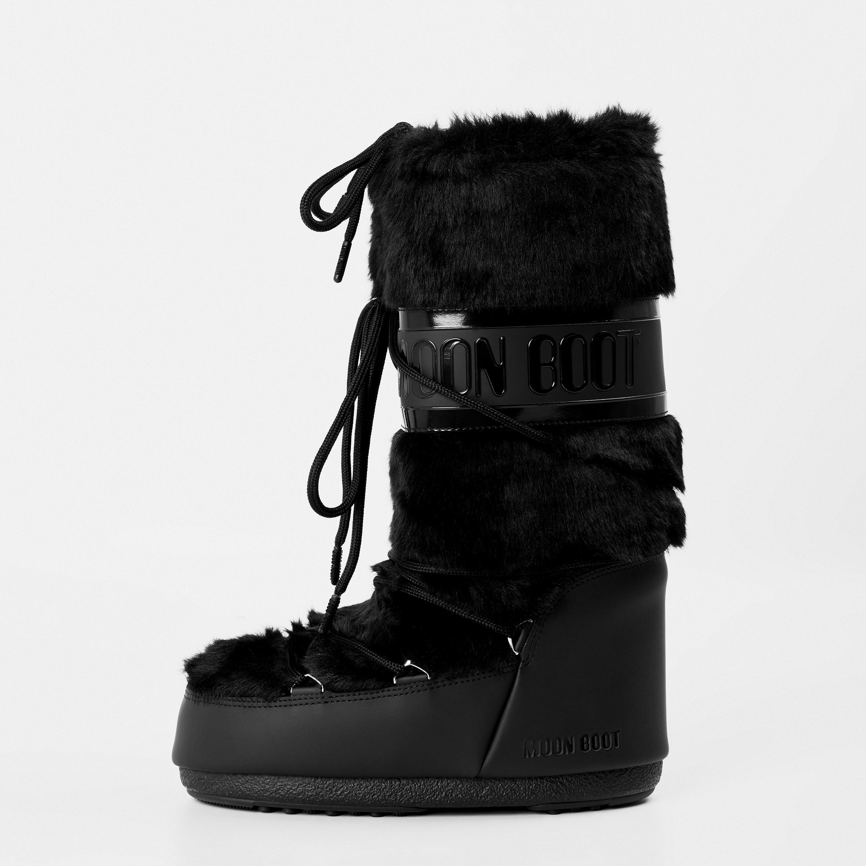 靴 Moon Boot Icon faux-fur  boots Moon Boot Icon faux-fur Snow Boots | White | FARFETCH IN