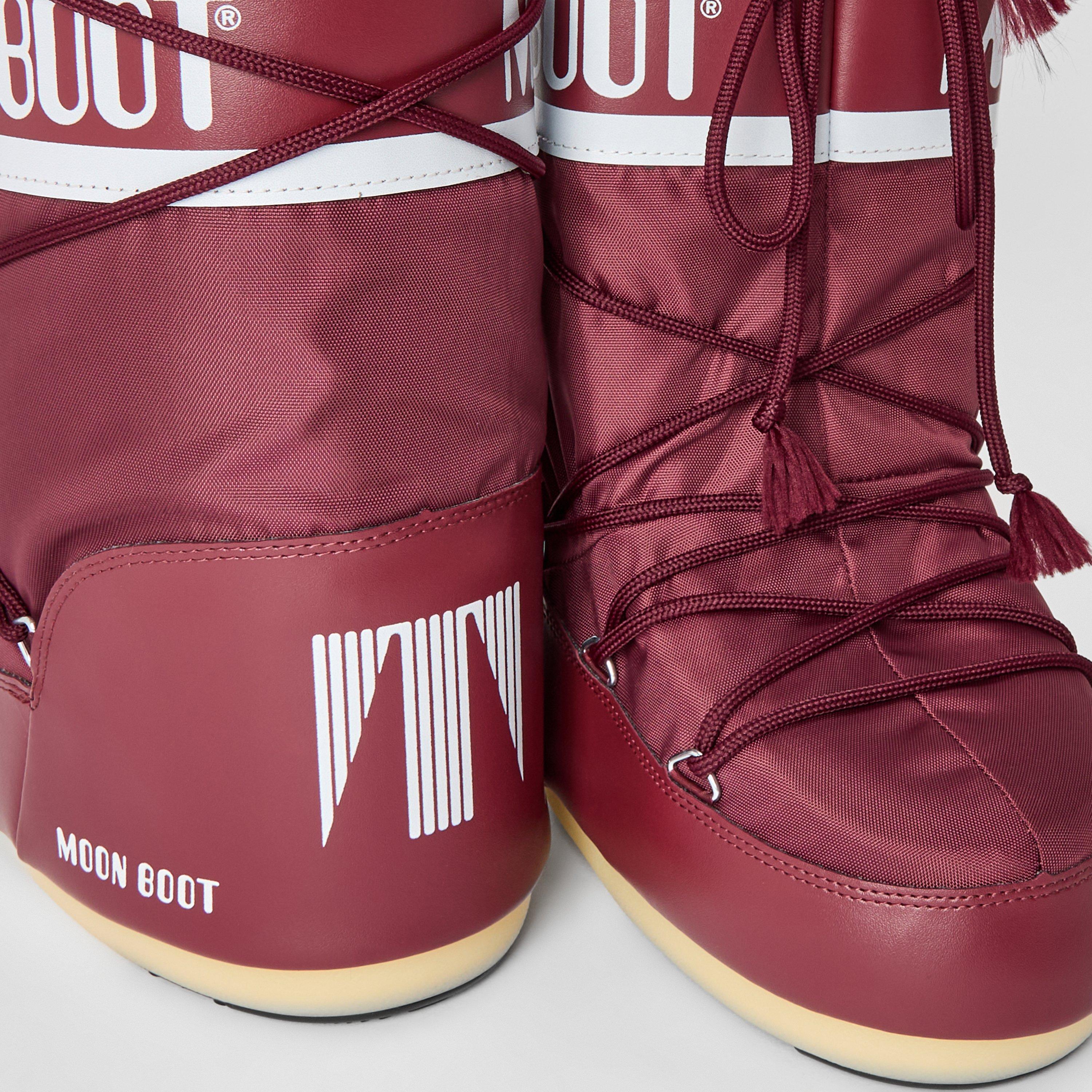 Burgandy - Moon Boot - Icon Nylon Boots - 4