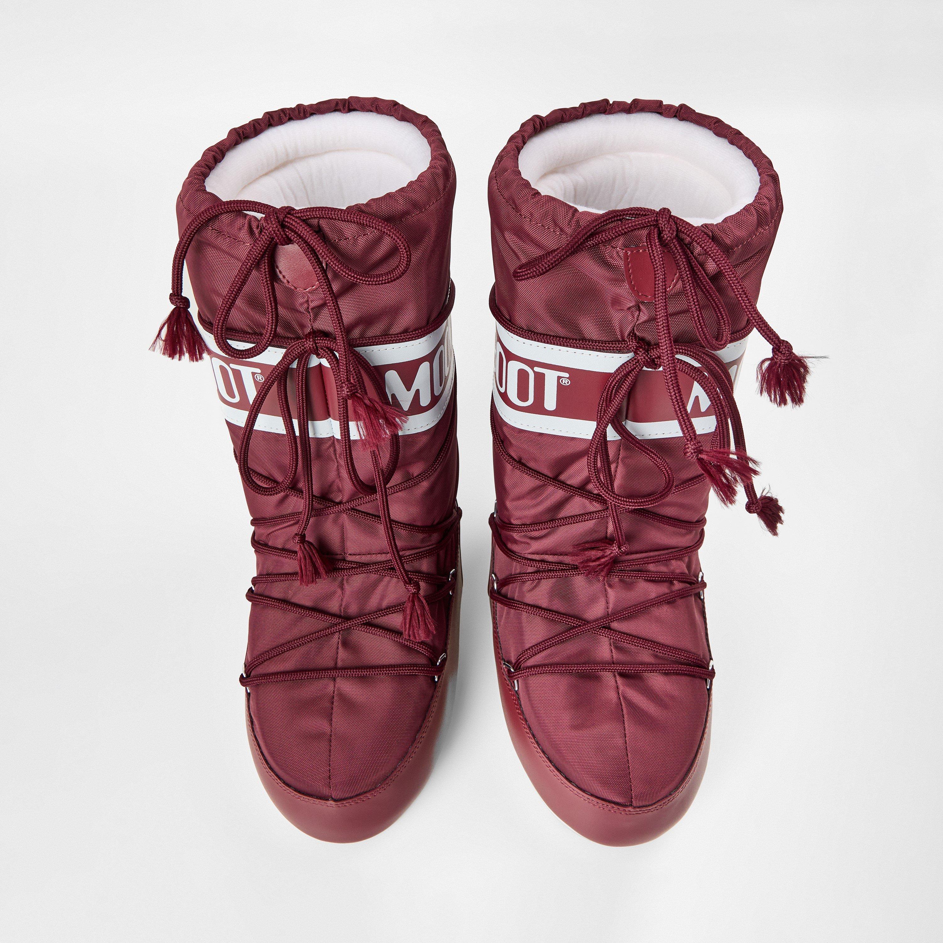 Burgandy - Moon Boot - Icon Nylon Boots - 5