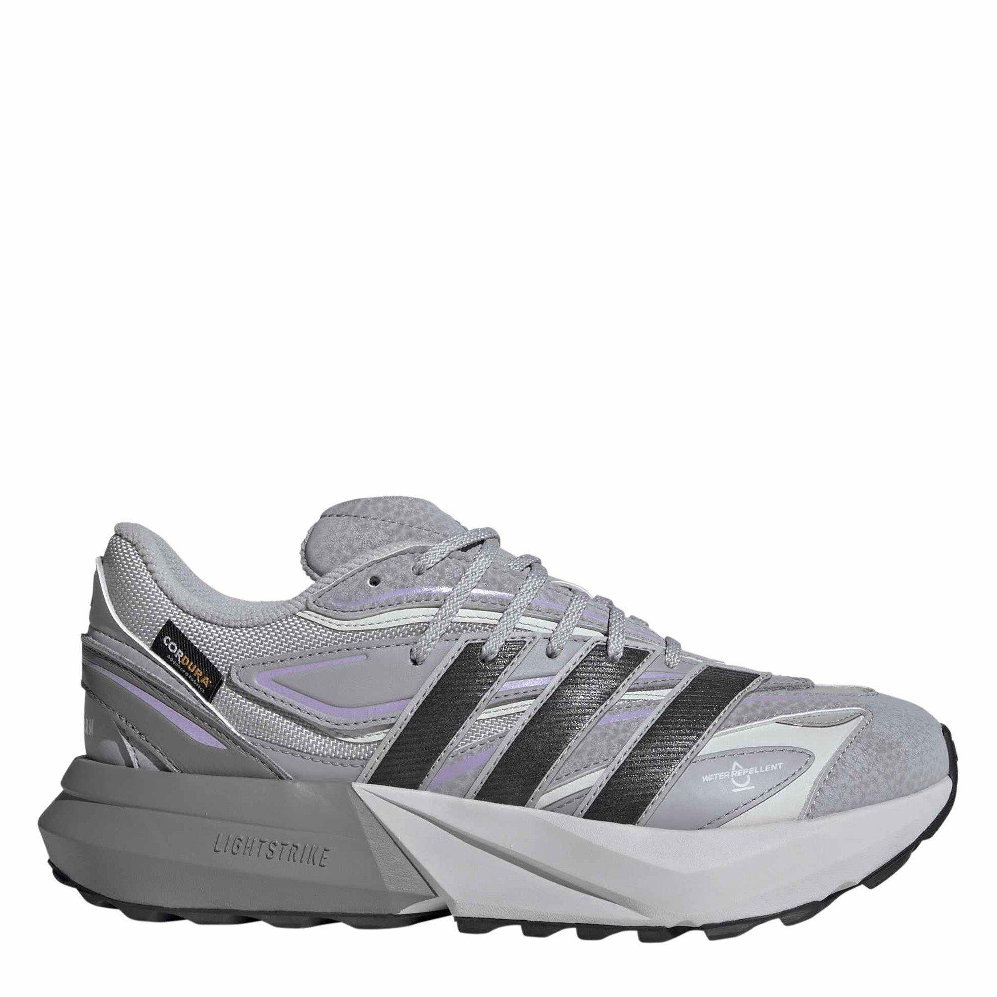 Adidas Women's Lightblaze Runners - Grey/ Plum - 5 (38)