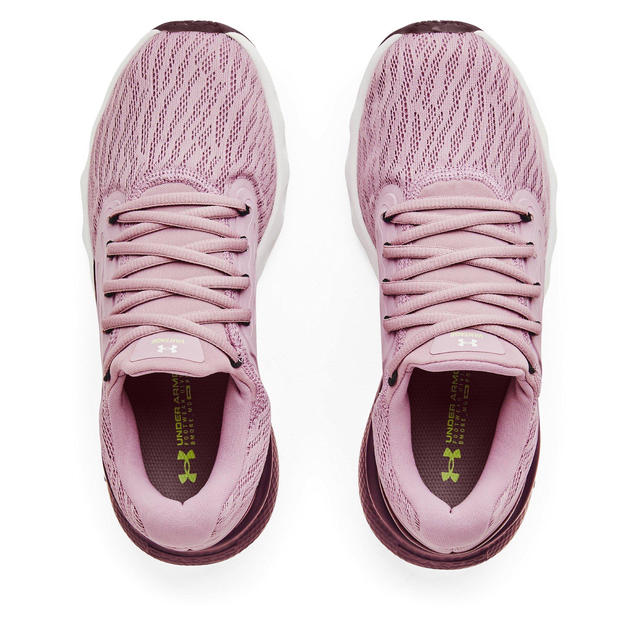 Mauve Pink/Wht - Under Armour - Under W Charged Vantage Runners Womens - 4