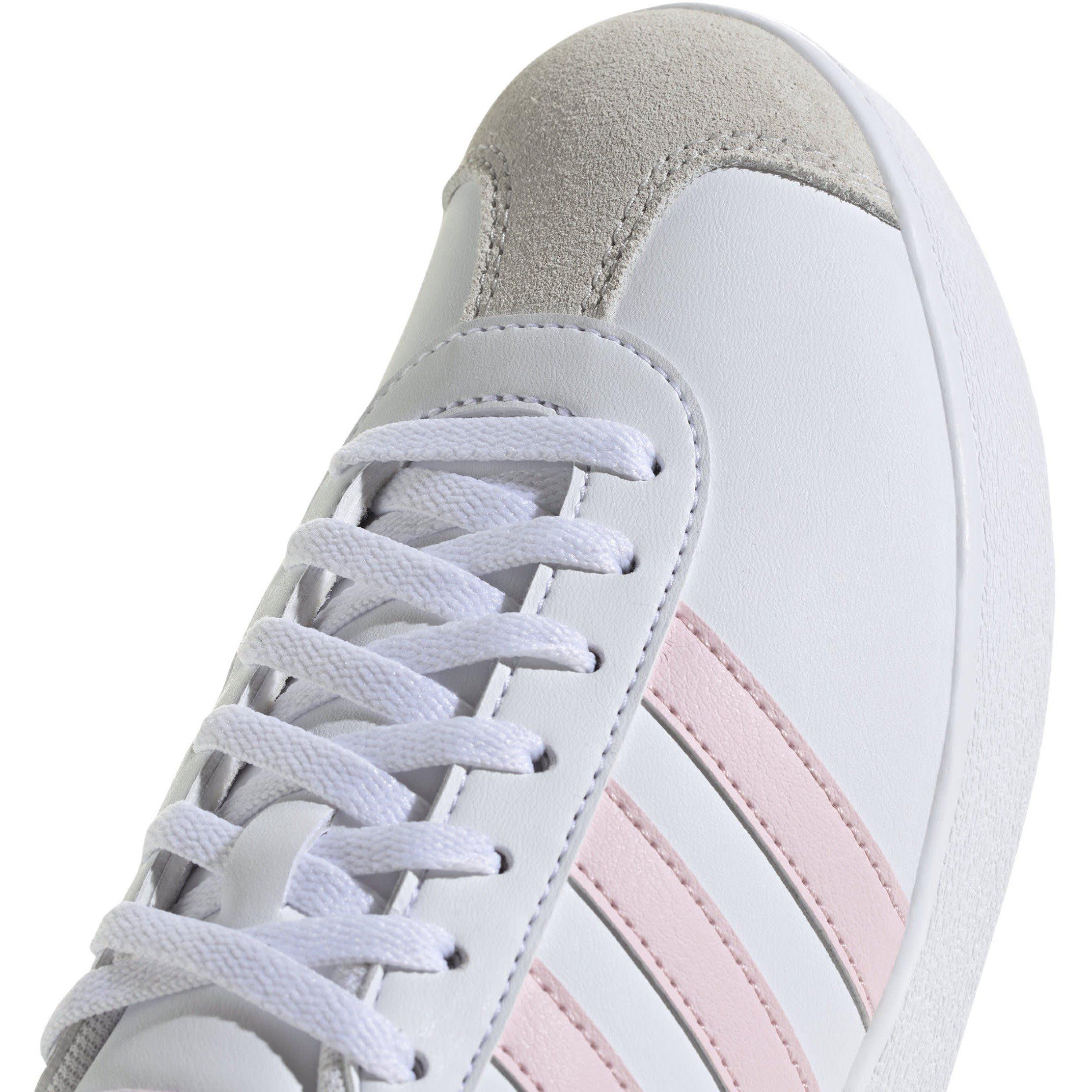 Wht/Pink/Grey - adidas - VL Court Base Womens Shoes - 7