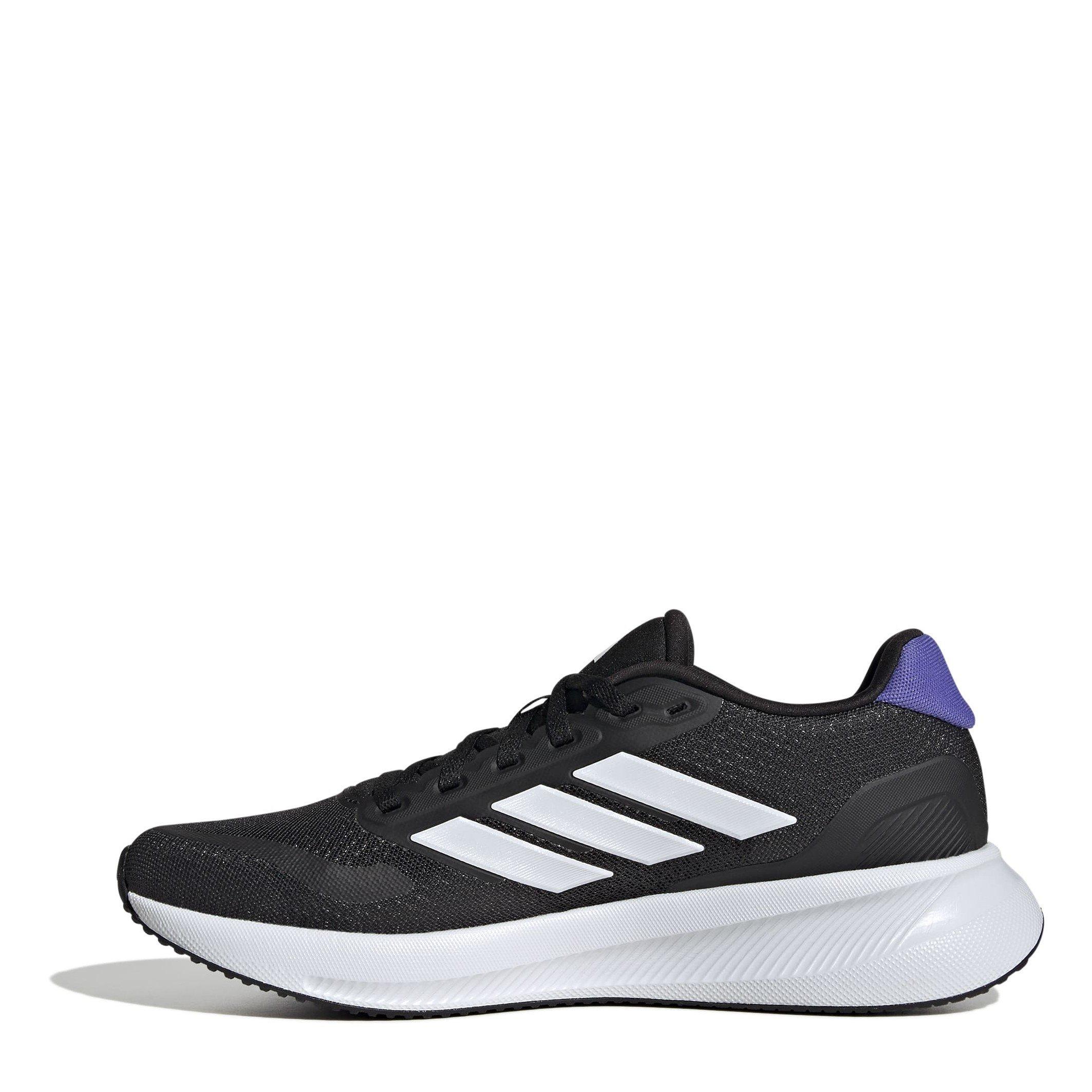 CBlk/Wht/Blue - adidas - Runfalcon 5 Womens Running Shoes - 2