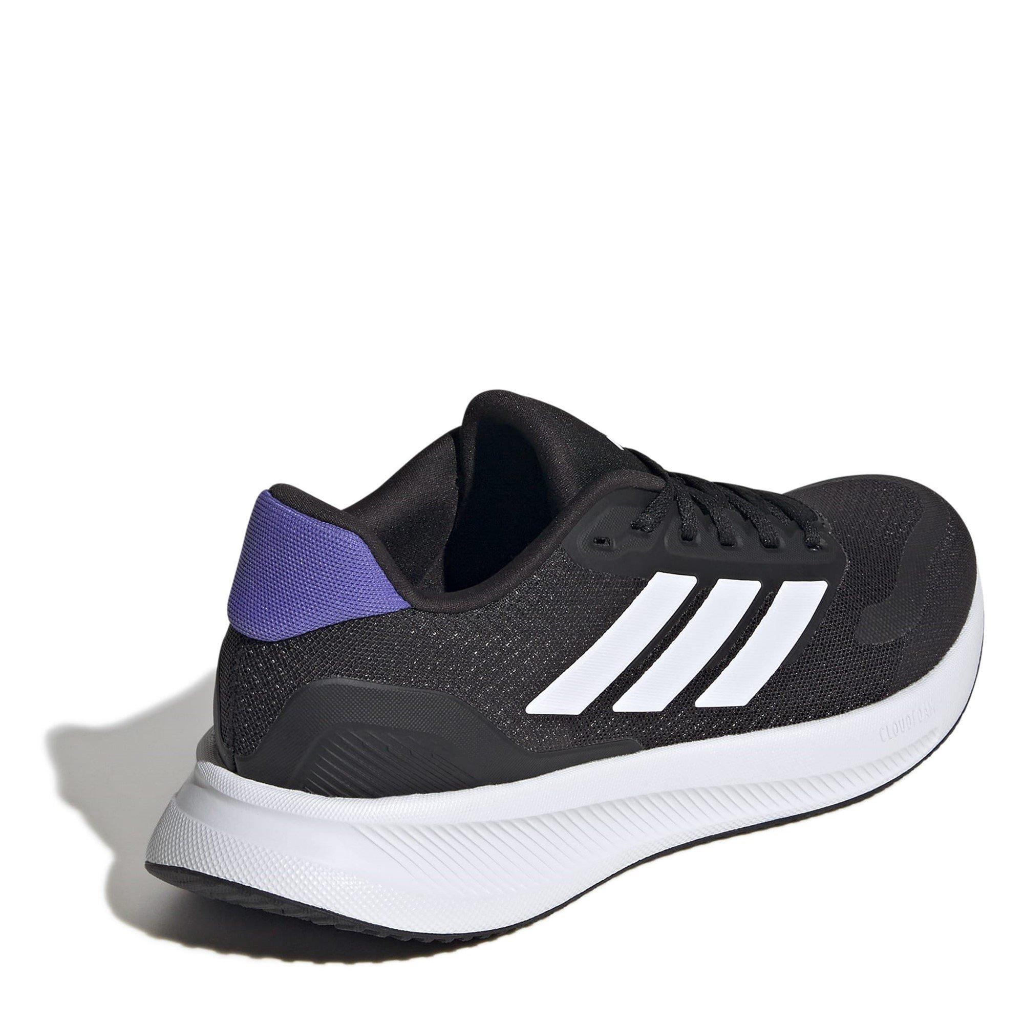 CBlk/Wht/Blue - adidas - Runfalcon 5 Womens Running Shoes - 4