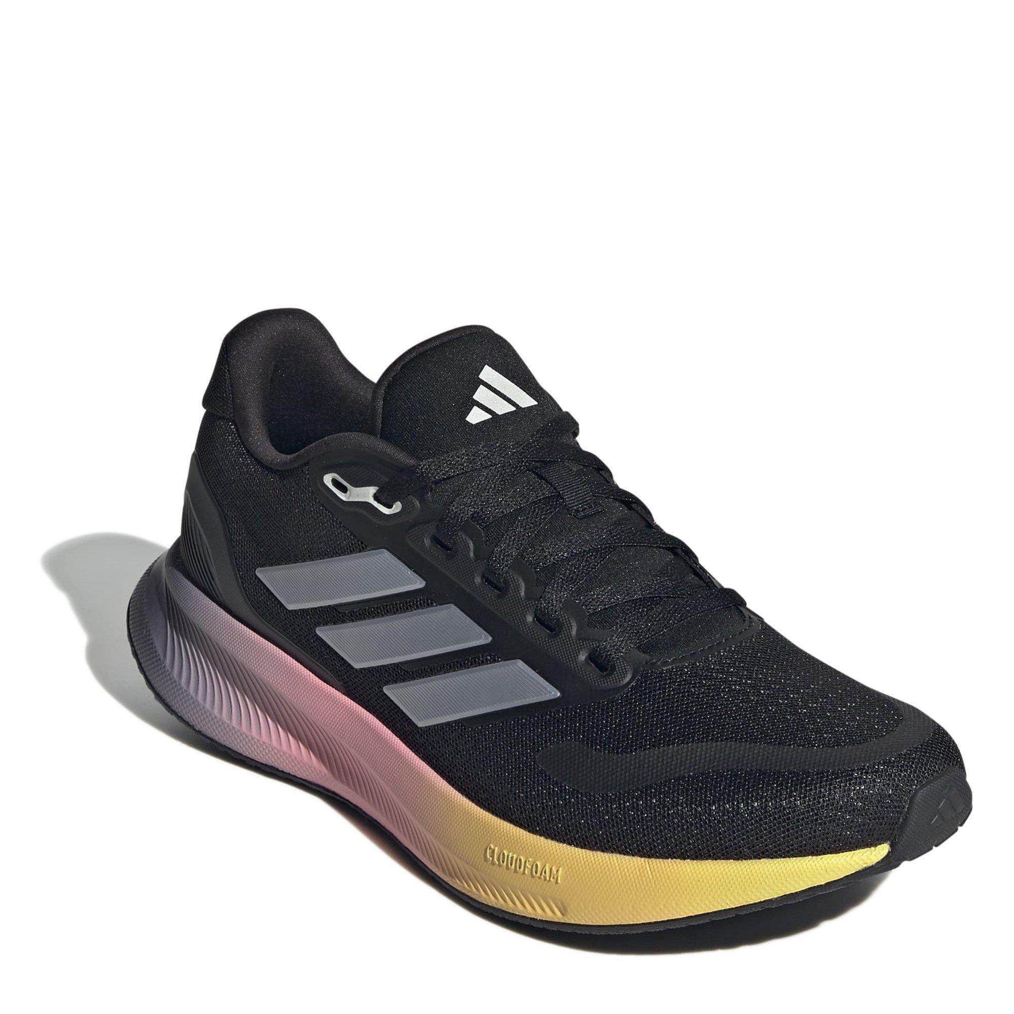Black/Iron/Wht - adidas - Runfalcon 5 Womens Running Shoes - 3