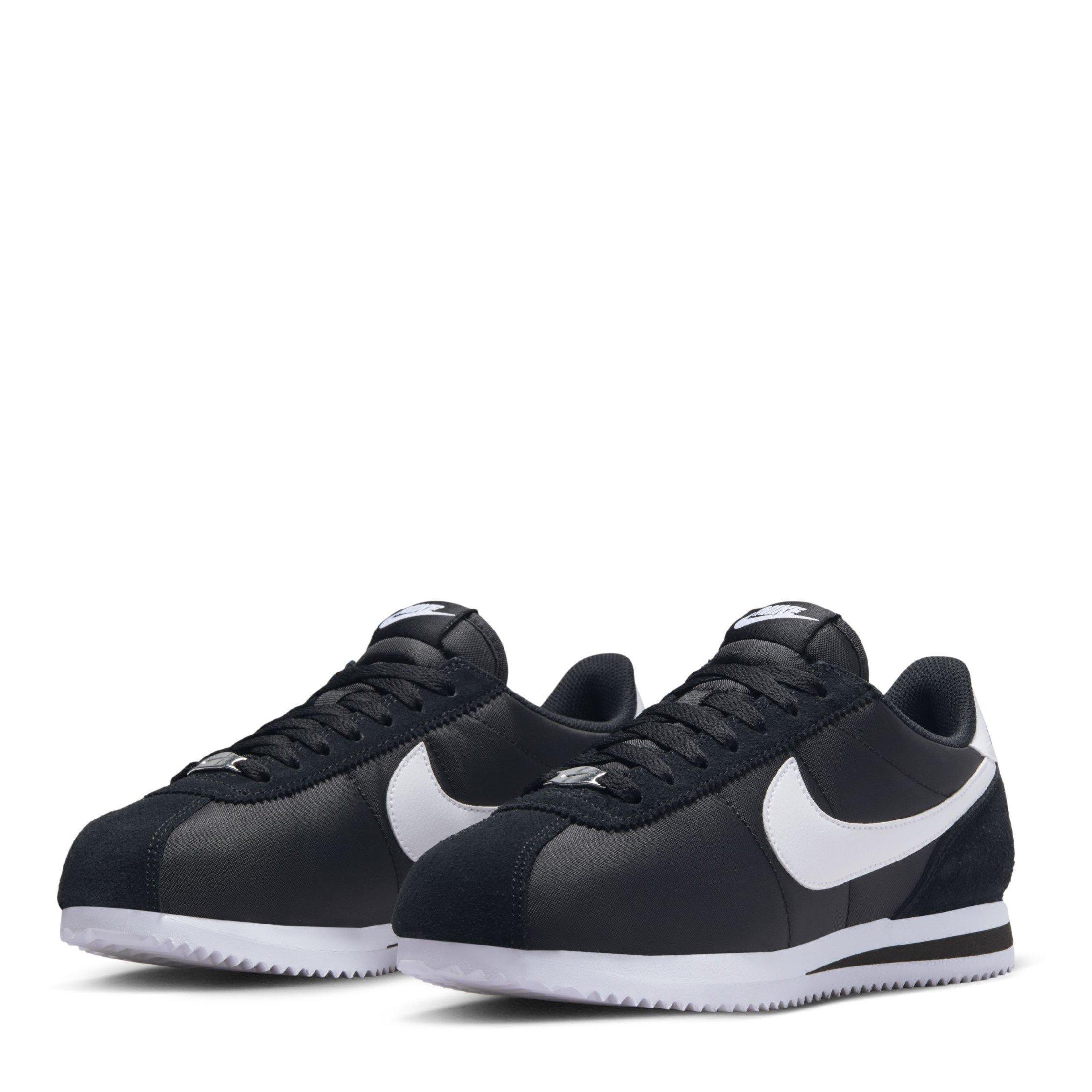 Black/White - Nike - Cortez Textile Runners Womens - 4