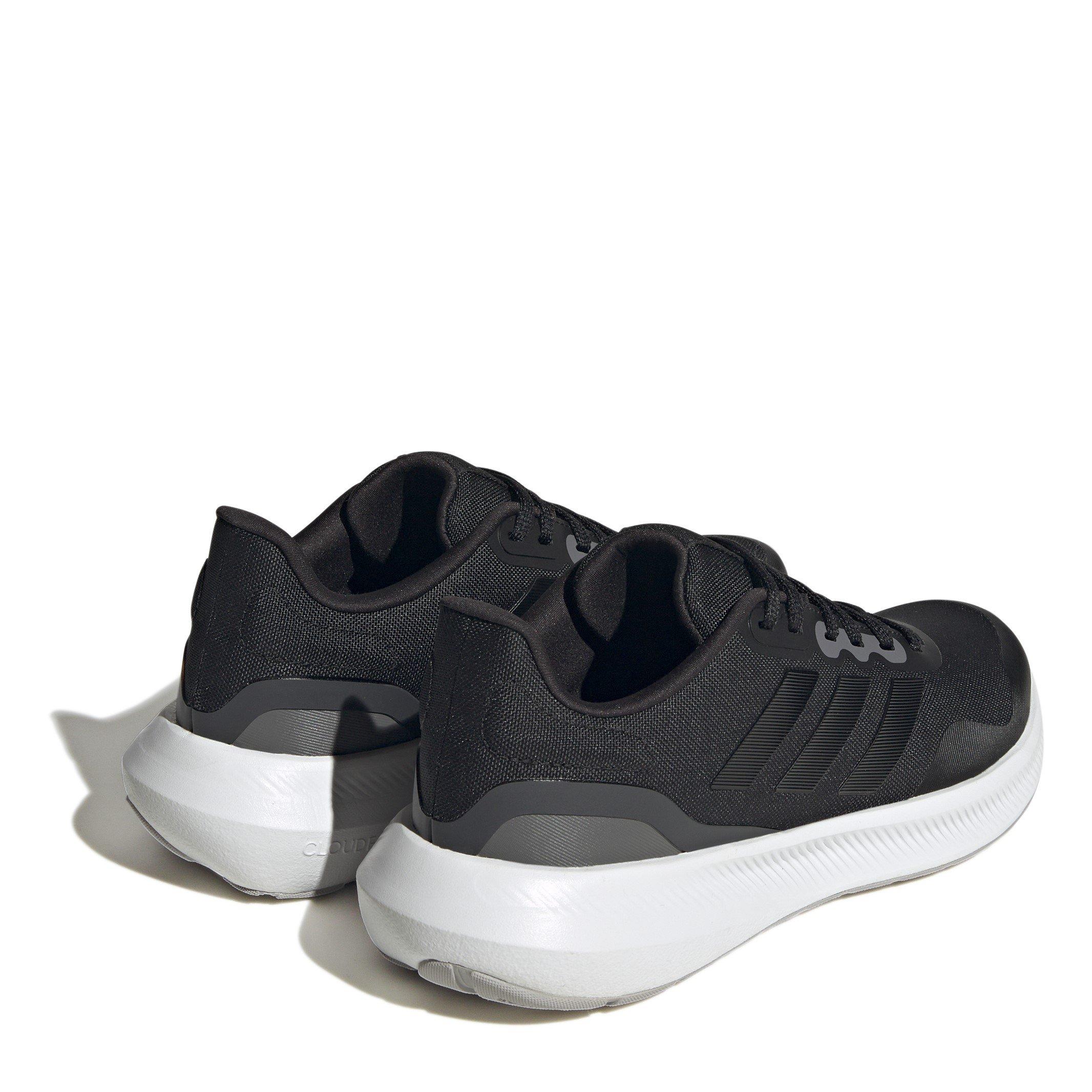 Black/Carbon - adidas - Run Falcon Womens Trail Running Shoes - 4