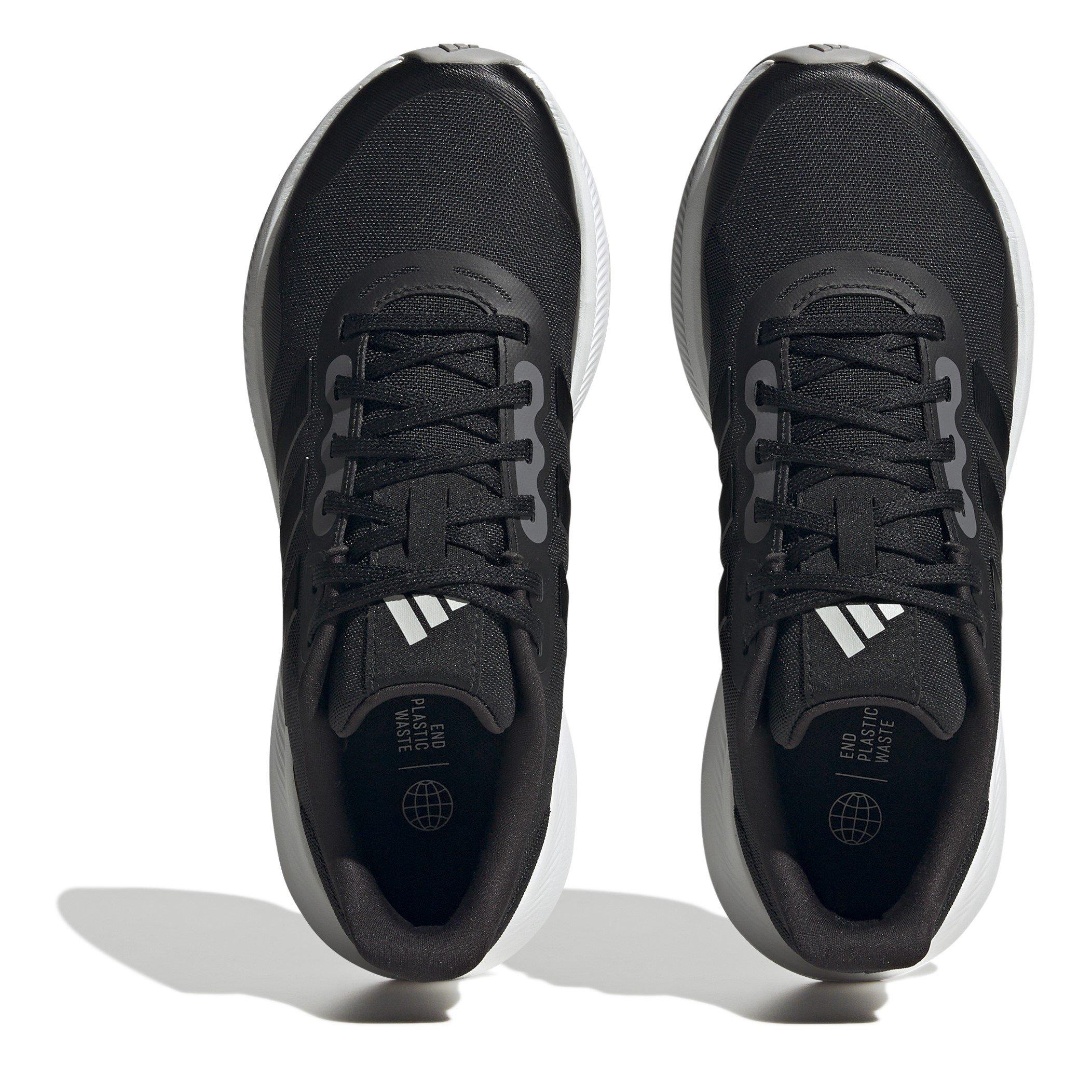 Black/Carbon - adidas - Run Falcon Womens Trail Running Shoes - 5