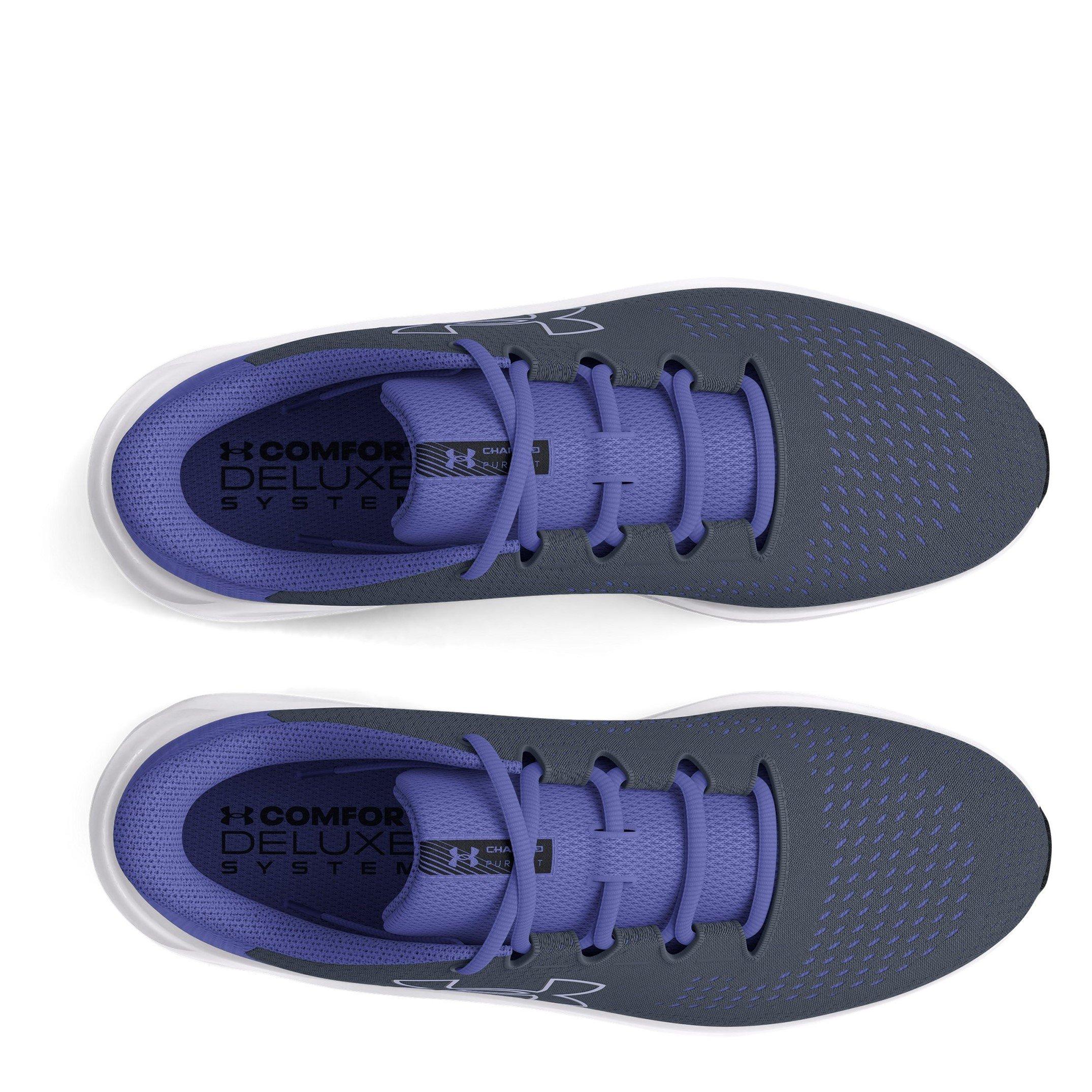 DGray/Starlight - Under Armour - Armour Charged Pursuit 3 Womens Shoes - 4