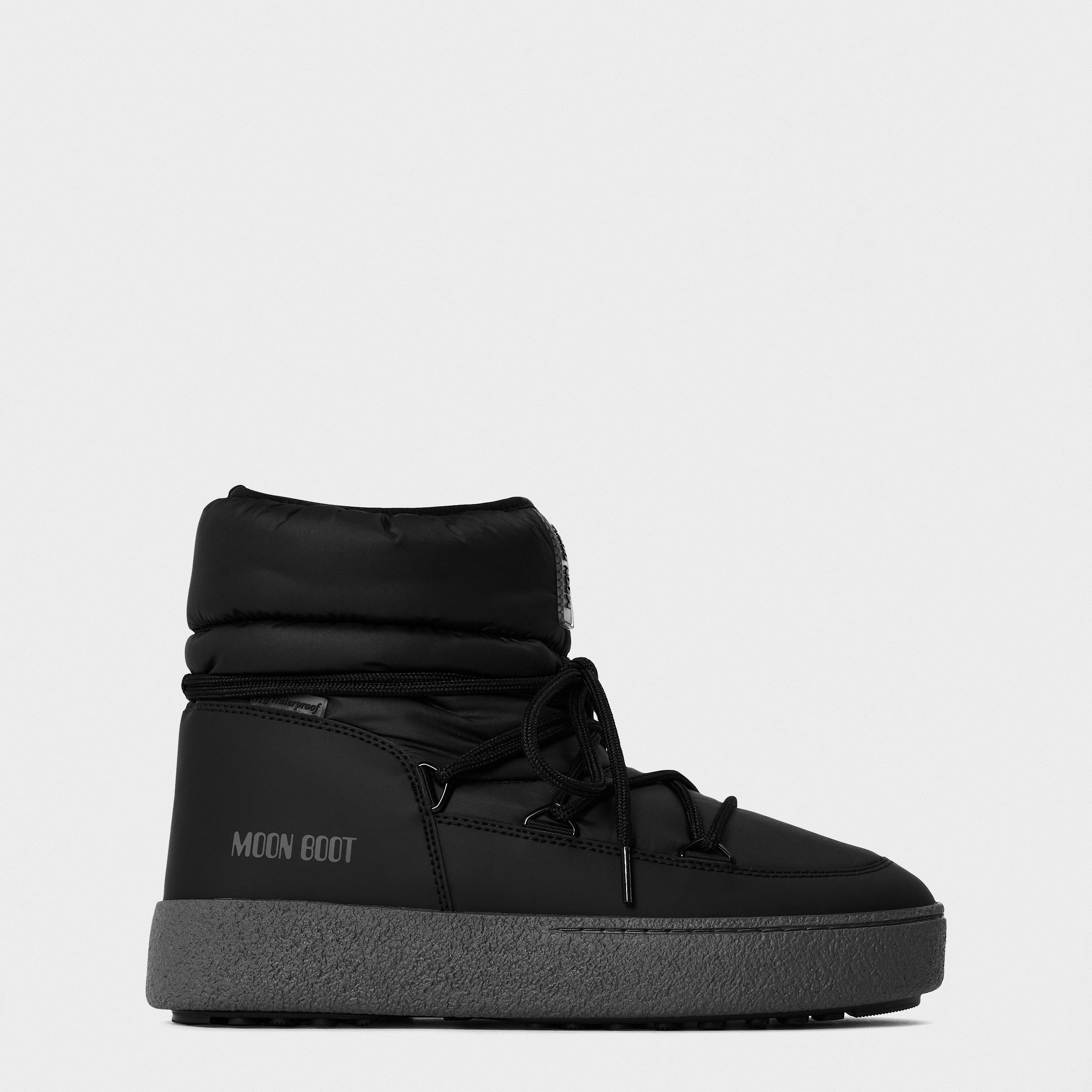 Black - Moon Boot - Women's Track Low Snow Boots - 1