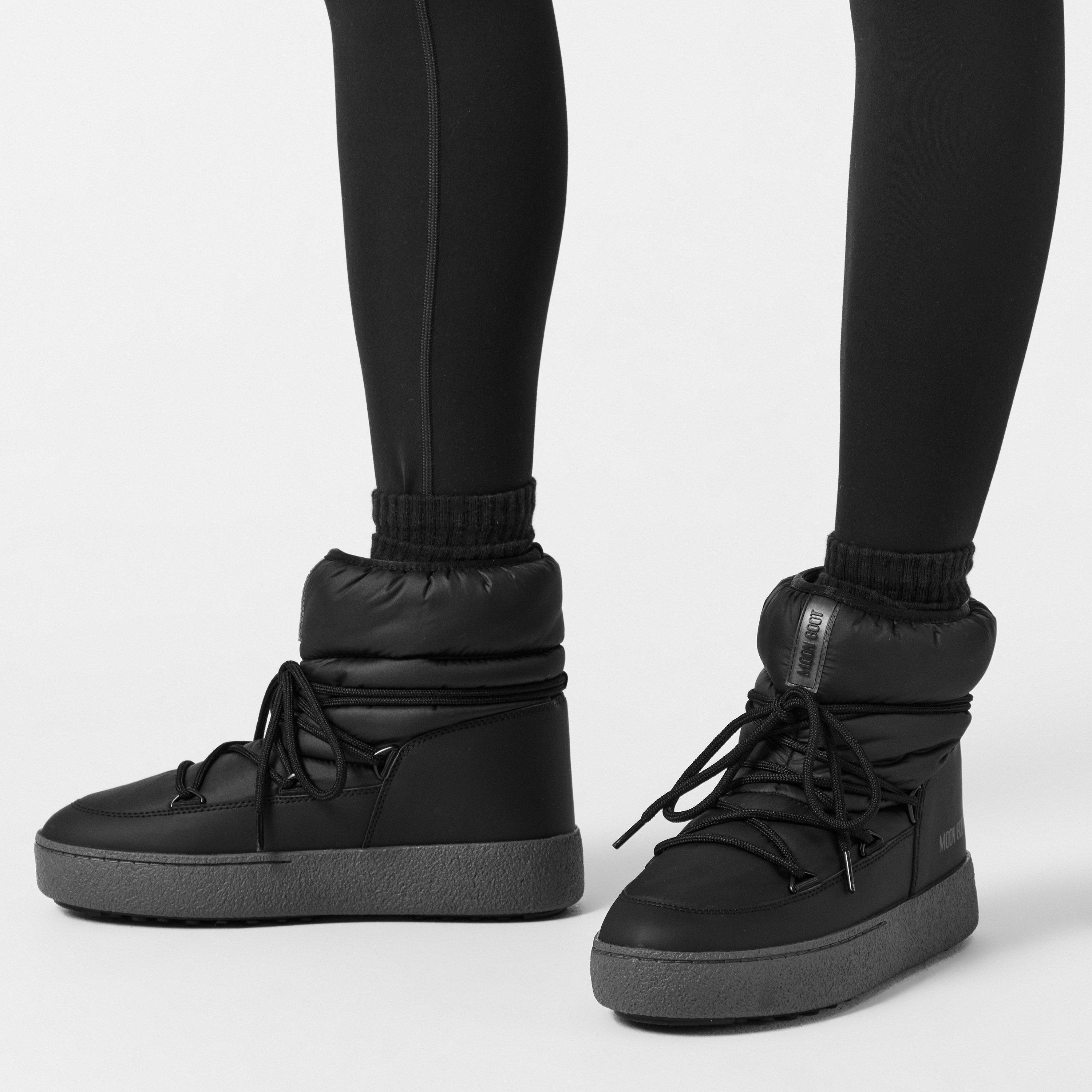 Black - Moon Boot - Women's Track Low Snow Boots - 3