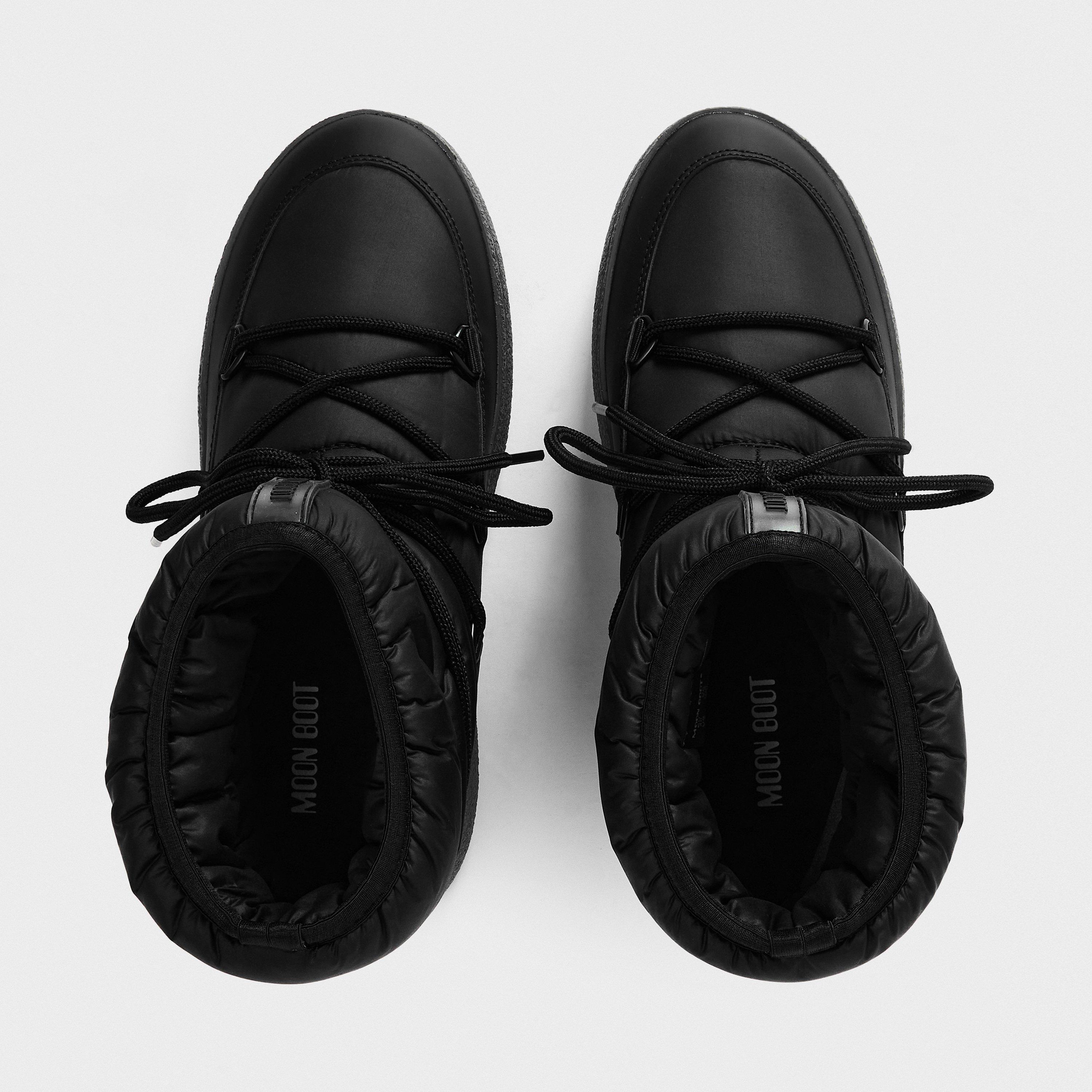 Black - Moon Boot - Women's Track Low Snow Boots - 5