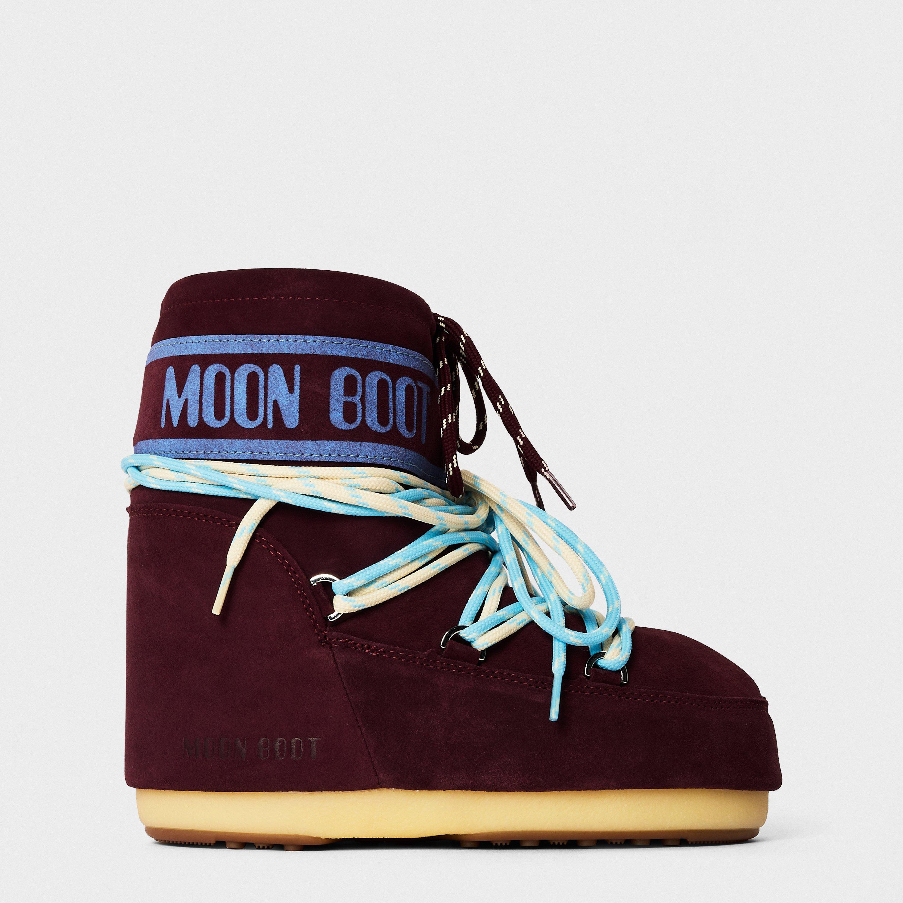 Burgandy - Moon Boot - Women's Icon Low Laces Snow Boots - 1