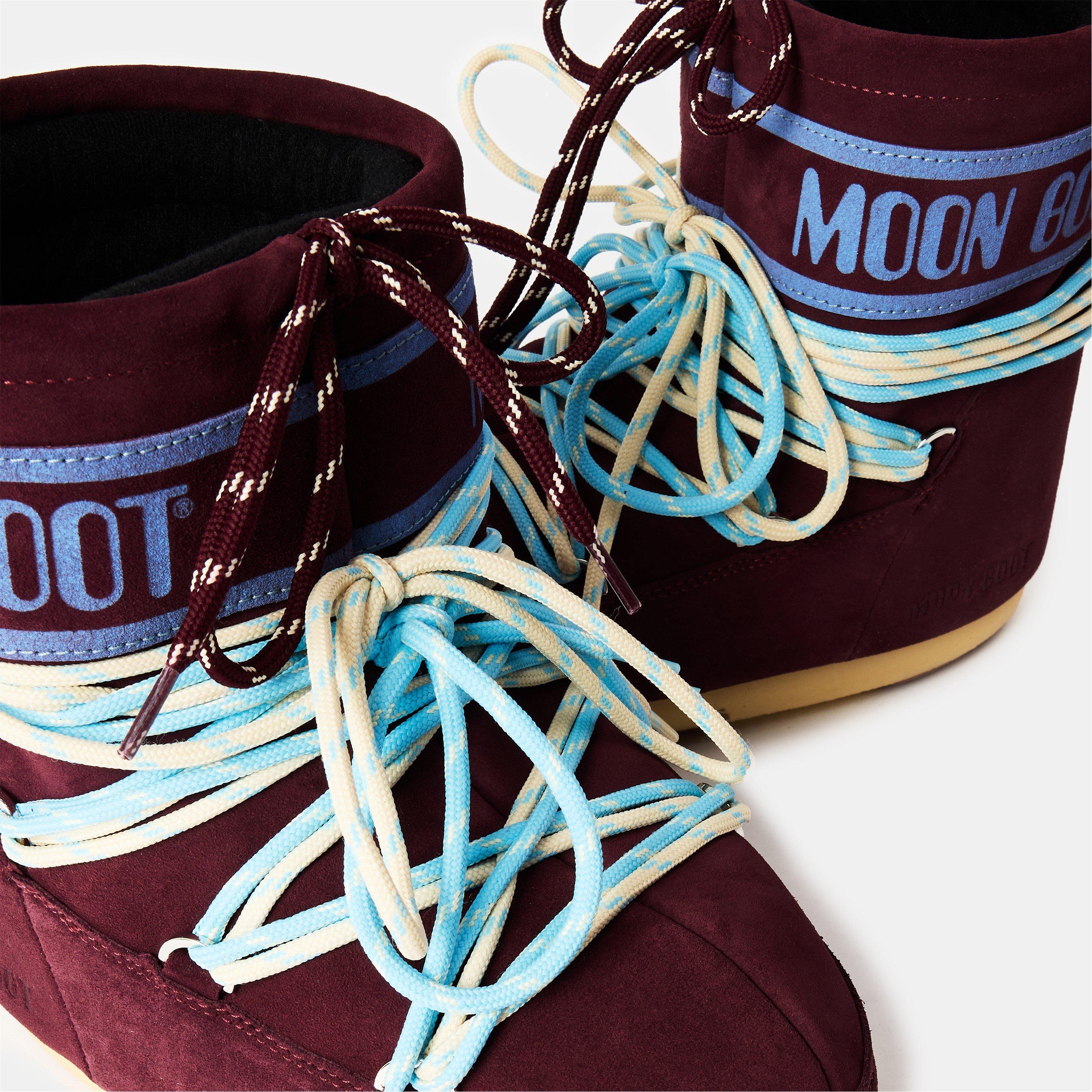 Burgandy - Moon Boot - Women's Icon Low Laces Snow Boots - 3