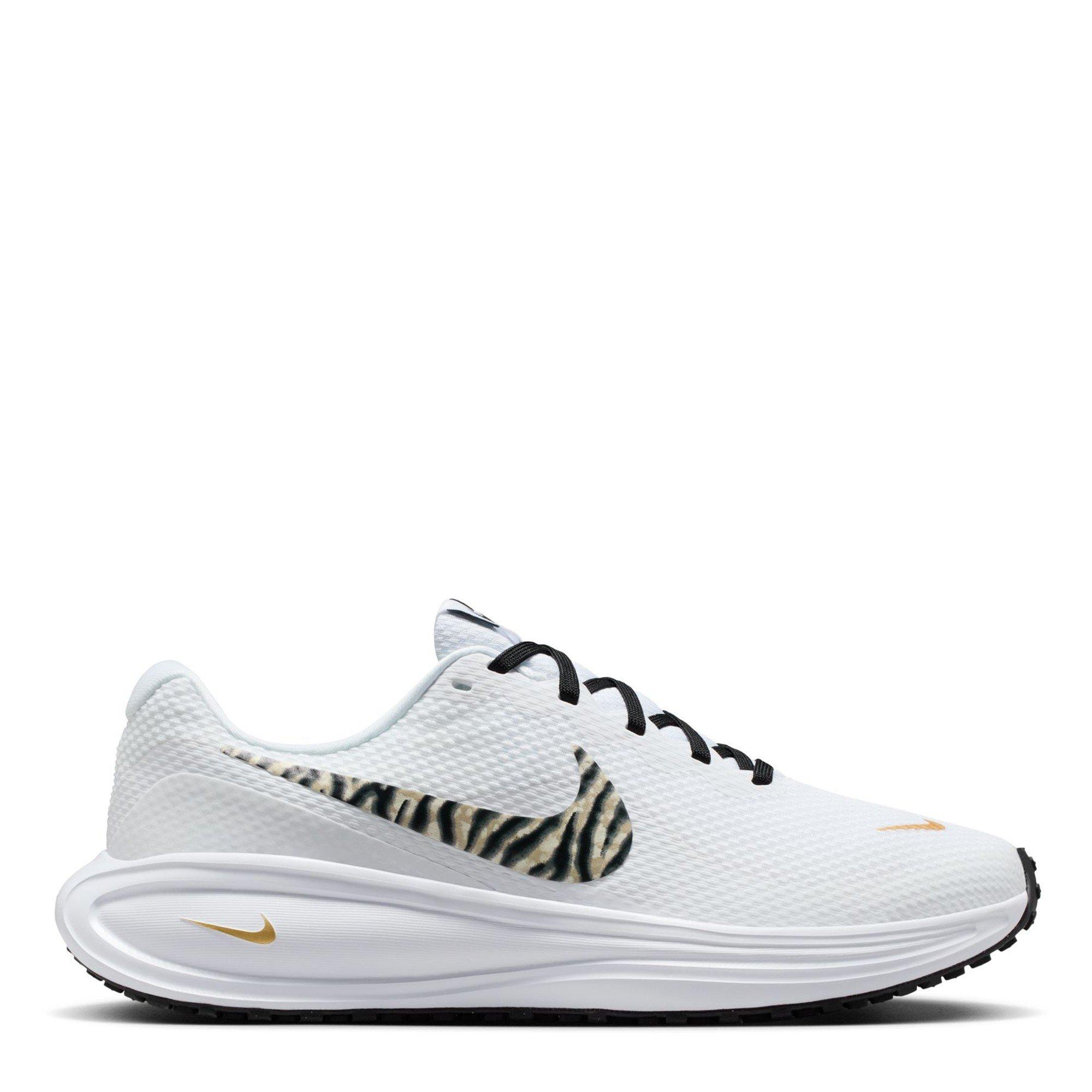 Nike Women's Revolution 8 Road Running Shoes - White/Animal - 6.5 (40.5)