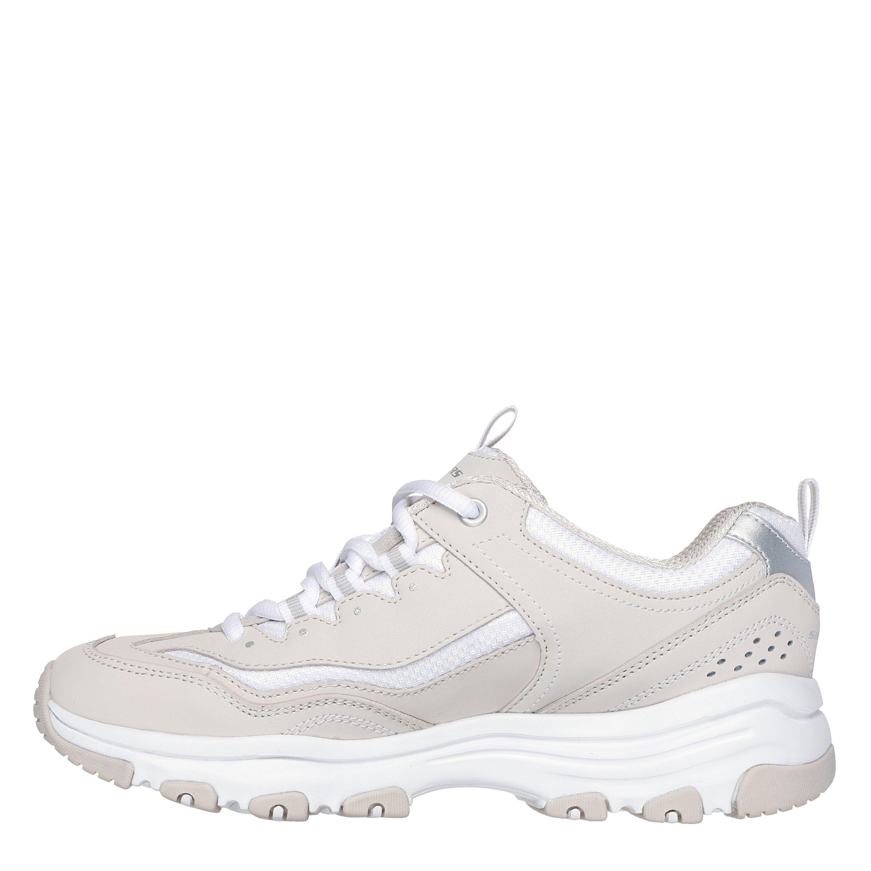 Taupe/Weiß - Skechers - Icon Dlite Ladies Trainers - 2