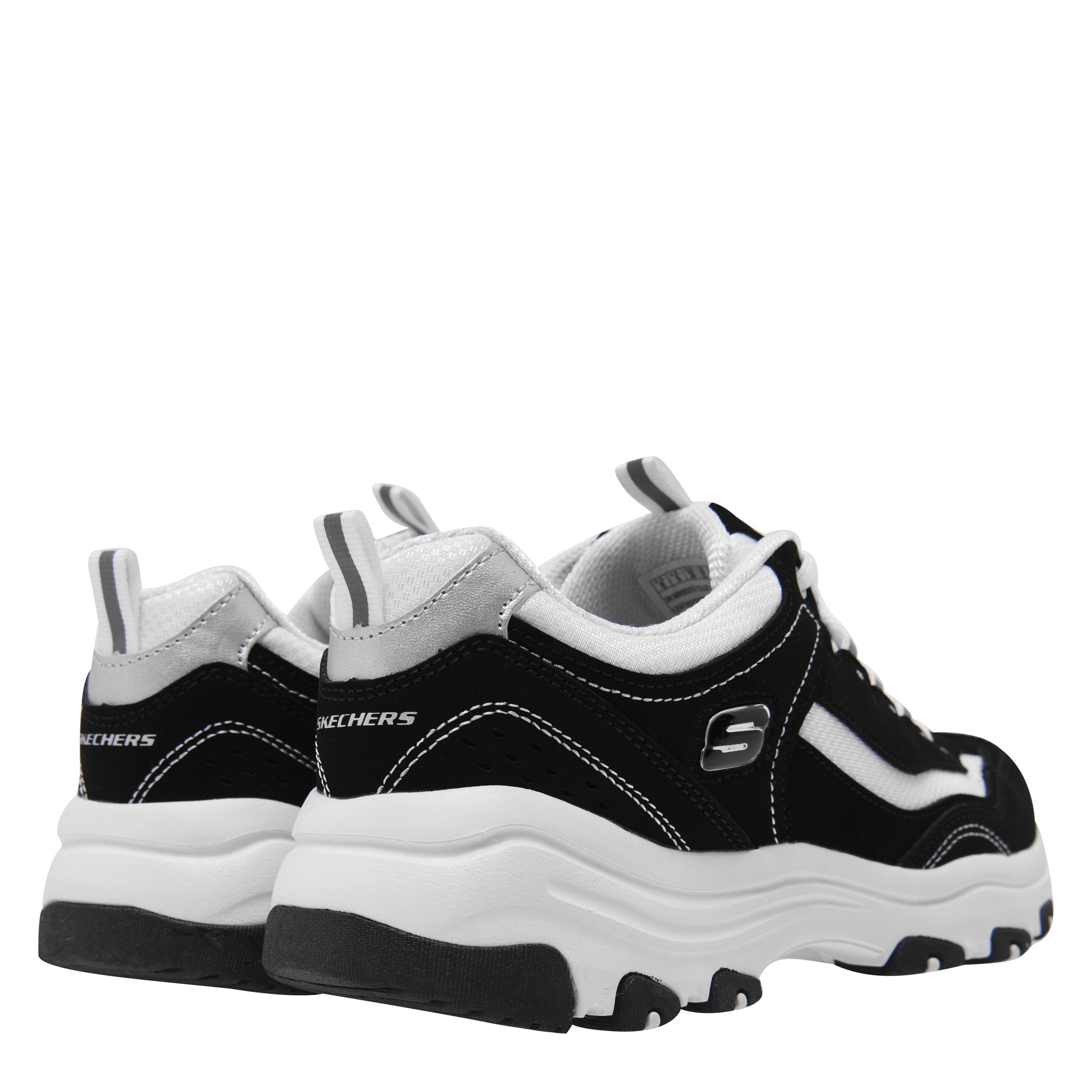 Black/White - Skechers - Icon Dlite Ladies Trainers - 5