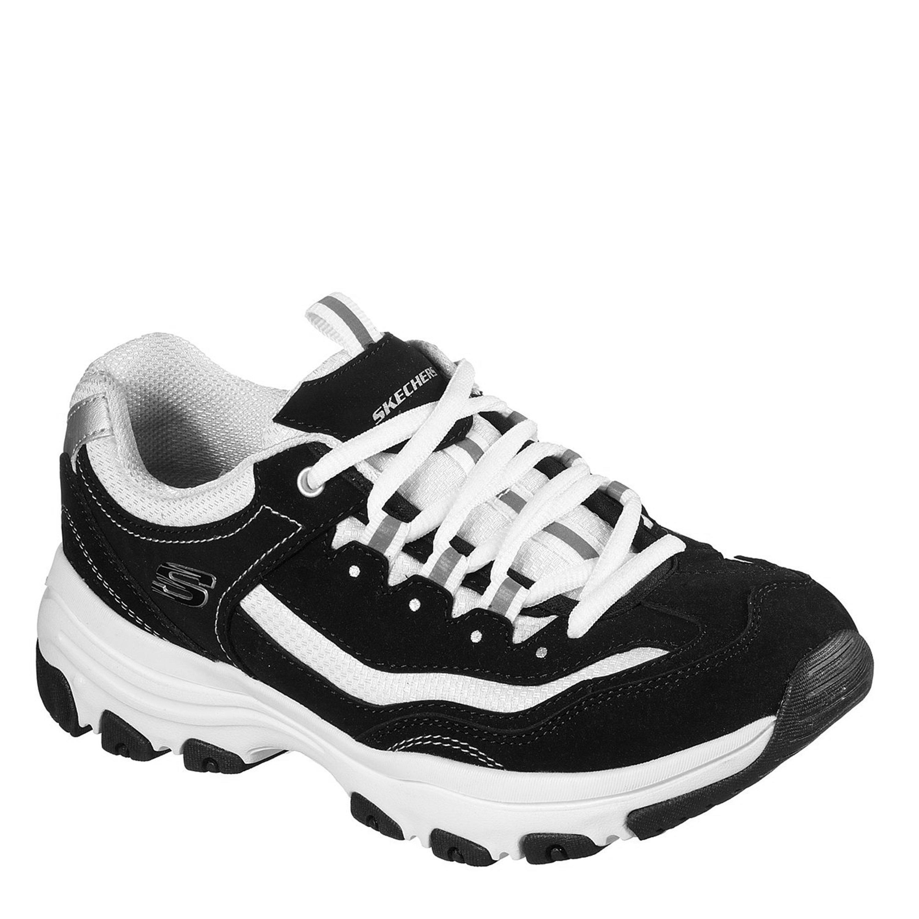 Black/White - Skechers - Icon Dlite Ladies Trainers - 7