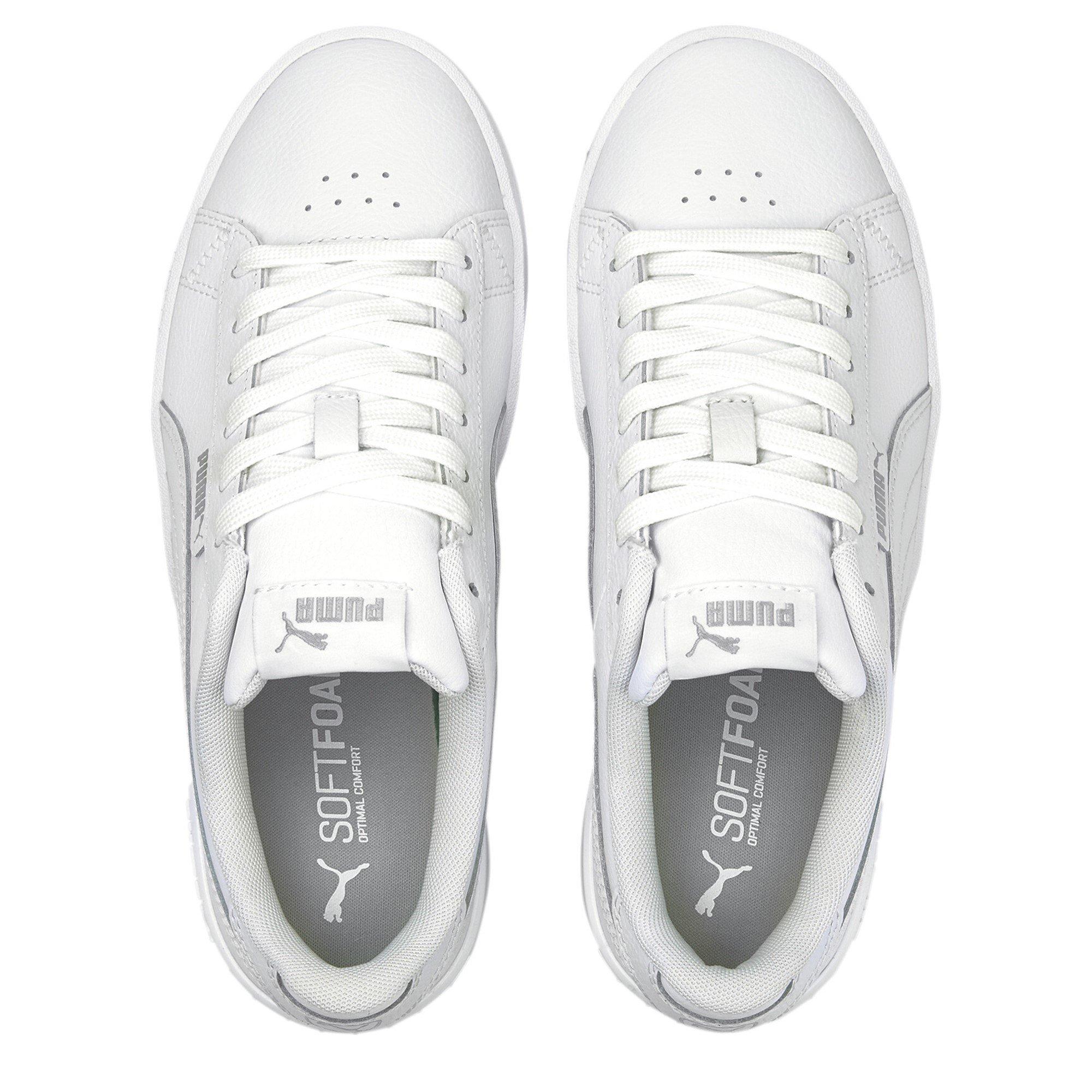 P.White/Silver - Puma - Jada Low Trainers Womens - 6