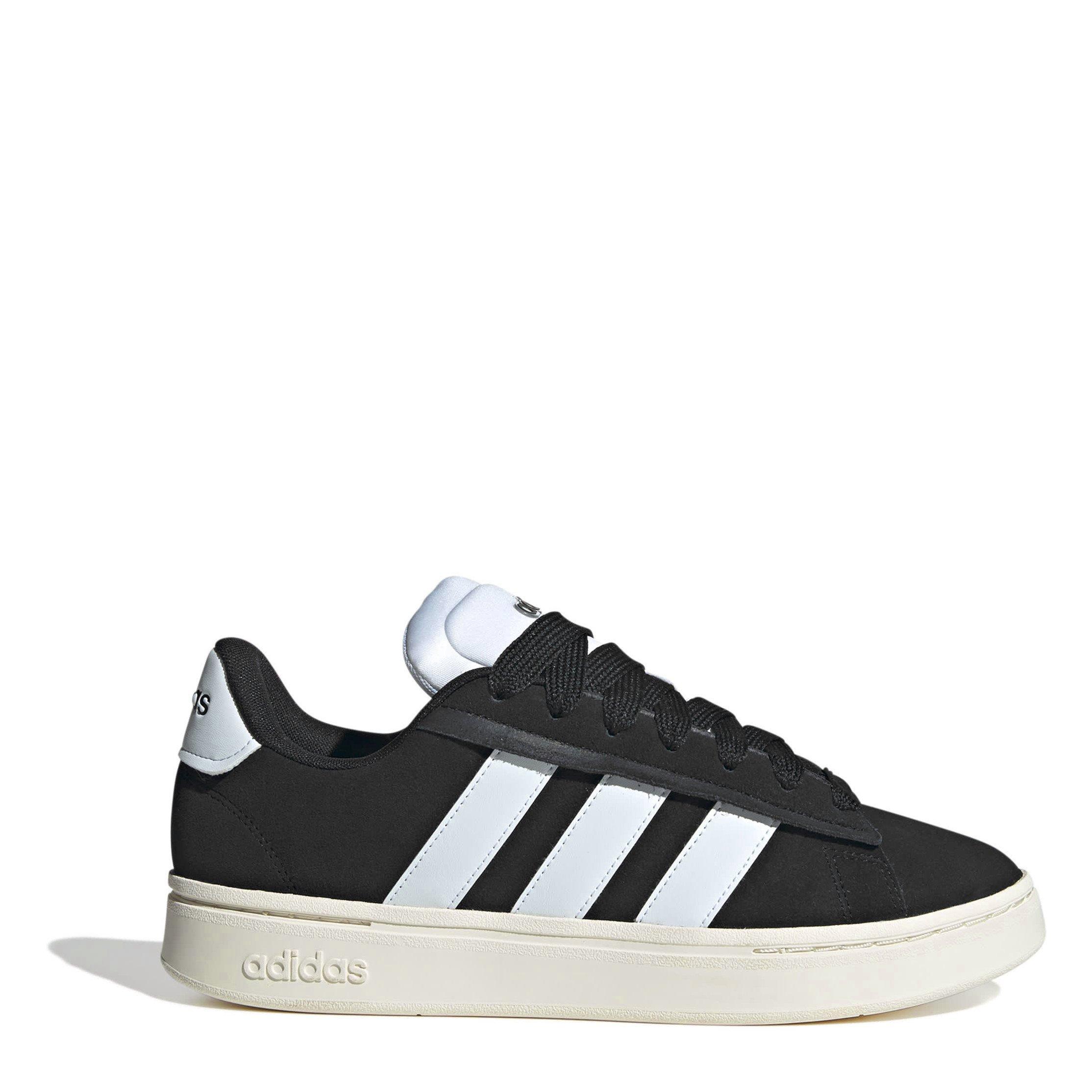 Black/White - adidas - Grand Court Alpha 00s Low-Top Trainers Womens - 1