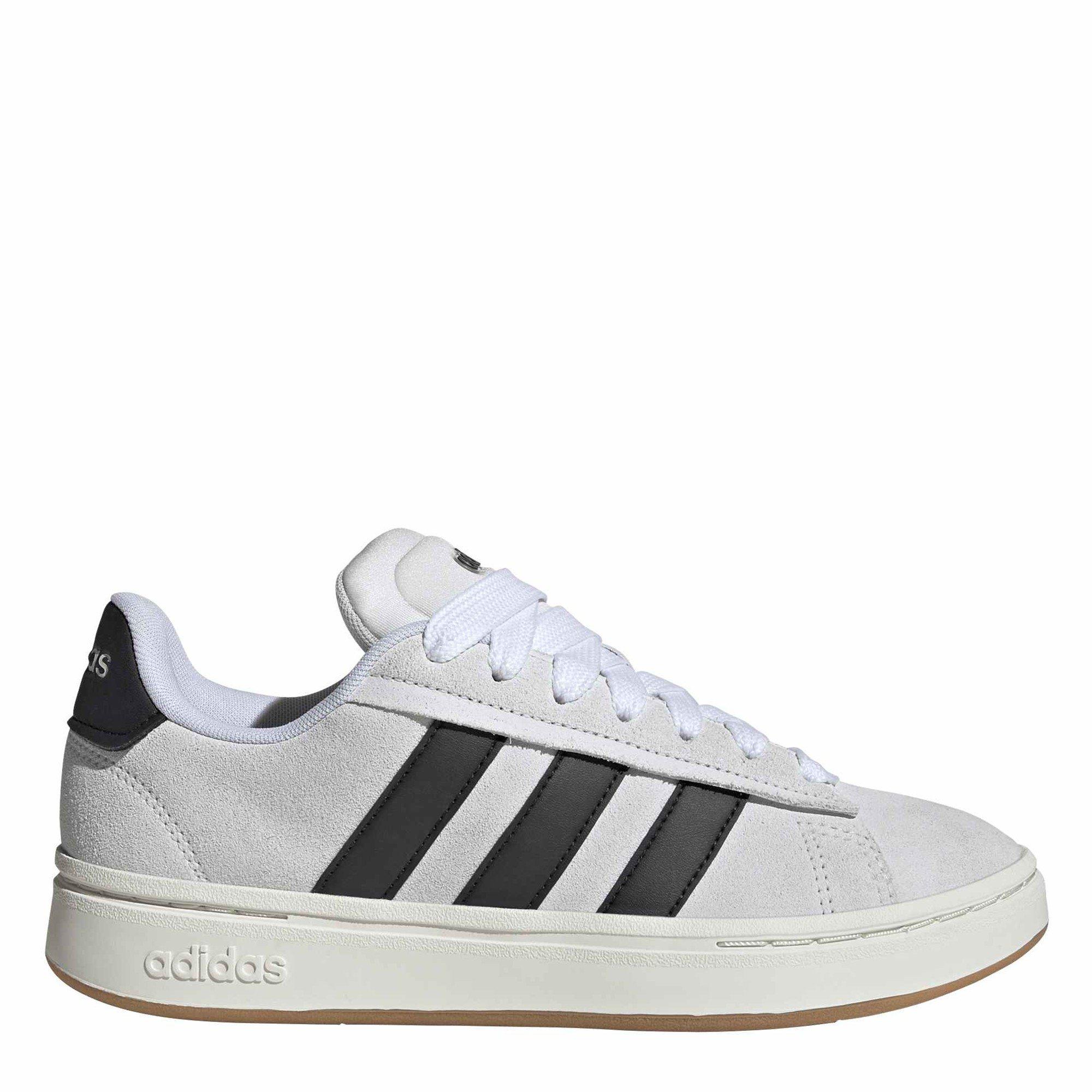 Adidas Women's Grand Court Alpha 00S Low-Top Trainers - Grey/Blk/Gum - 5.5 (38.7)