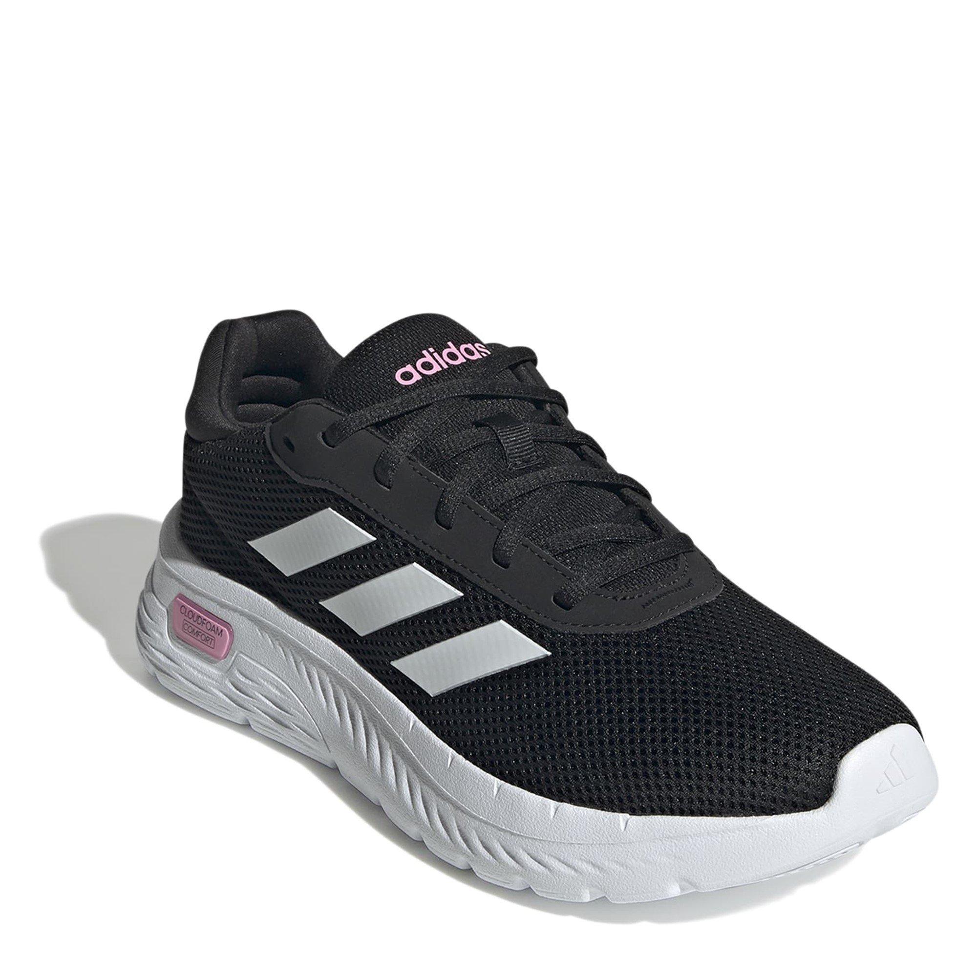 Black/Wht/Pink - adidas - Cloudfoam Comfy Womens Shoes - 3
