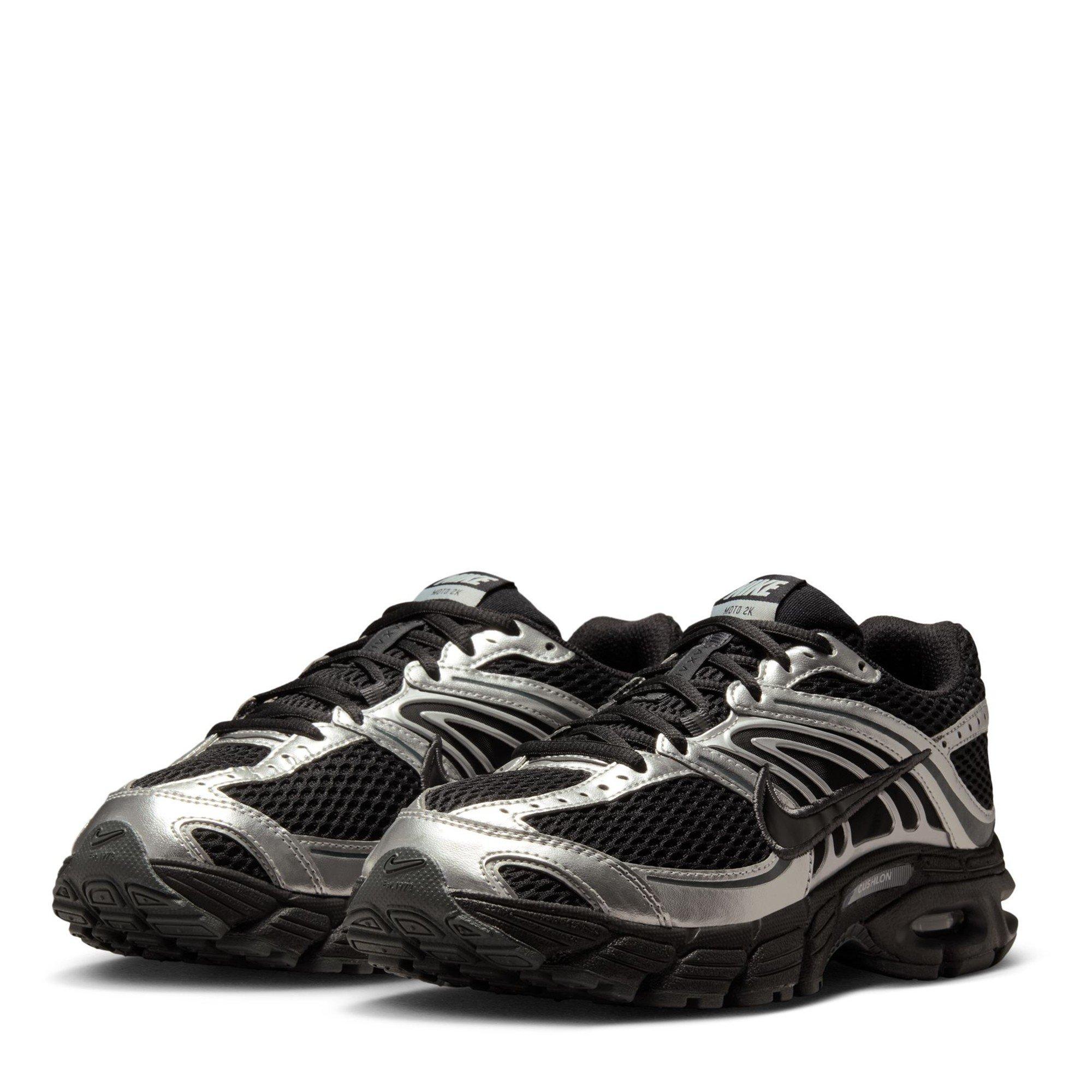 Blk/Sil/Anthra - Nike - Air Max Moto 2K Womens Shoes - 4