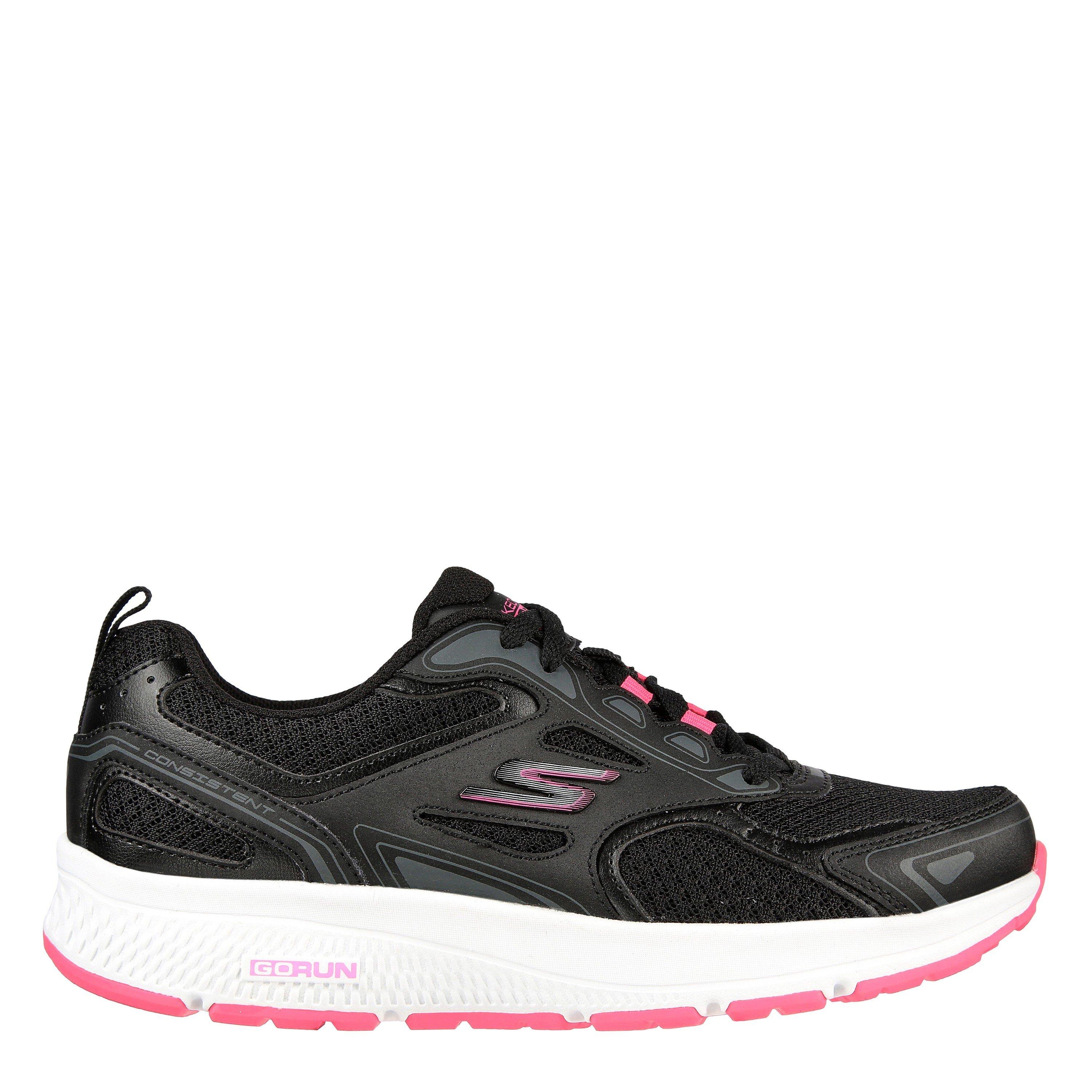Black/Pink - Skechers - Consistent Runners Ladies - 1