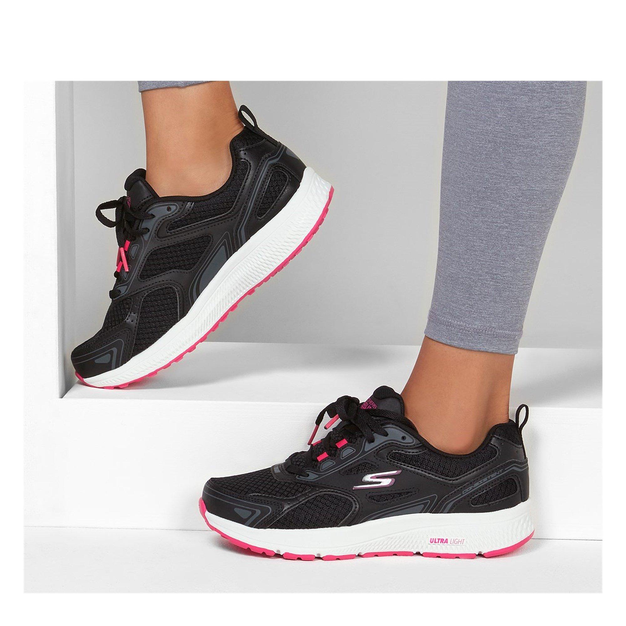 Black/Pink - Skechers - Consistent Runners Ladies - 6