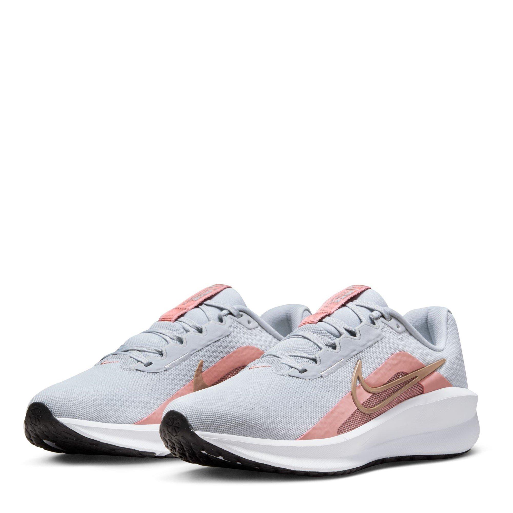 White/Red-Black - Nike - Downshifter 13 Womens Running Shoes - 3