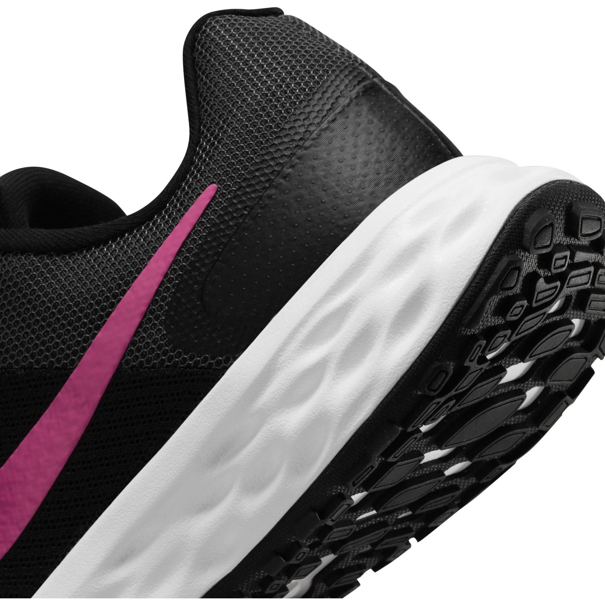 Zwart/Roze - Nike - Revolution 6 Women's Running Shoes - 8