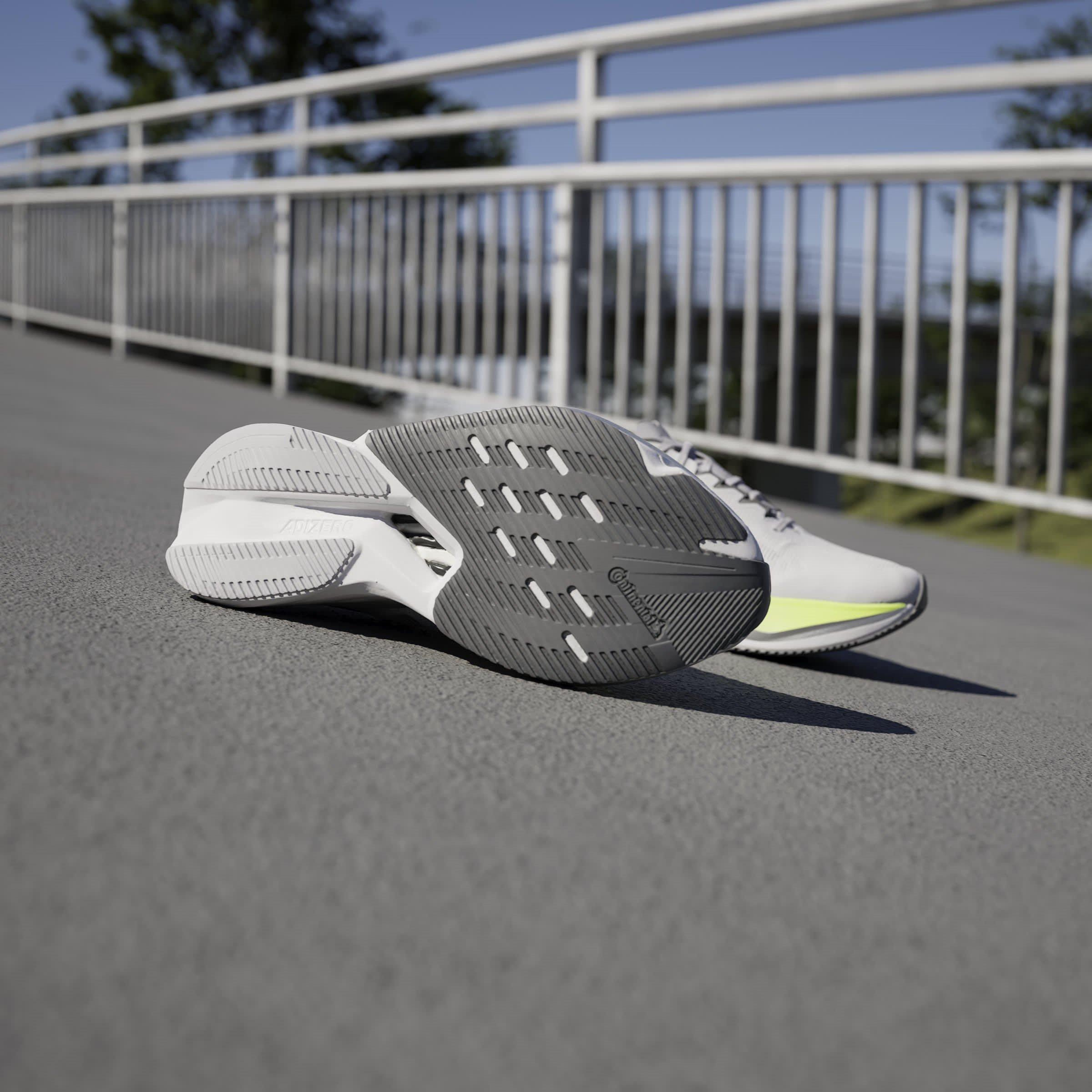 Grey/Red/Lmn - adidas - Adizero Boston 12 Road Running Shoes Womens - 11