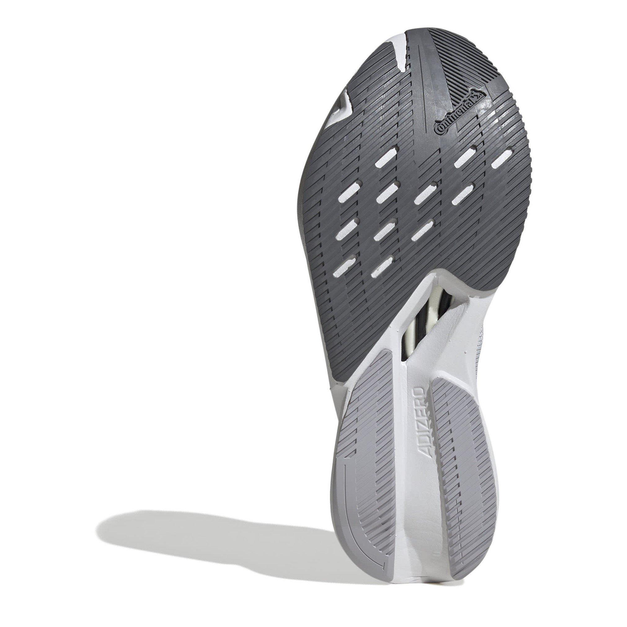 Grey/Red/Lmn - adidas - Adizero Boston 12 Road Running Shoes Womens - 6