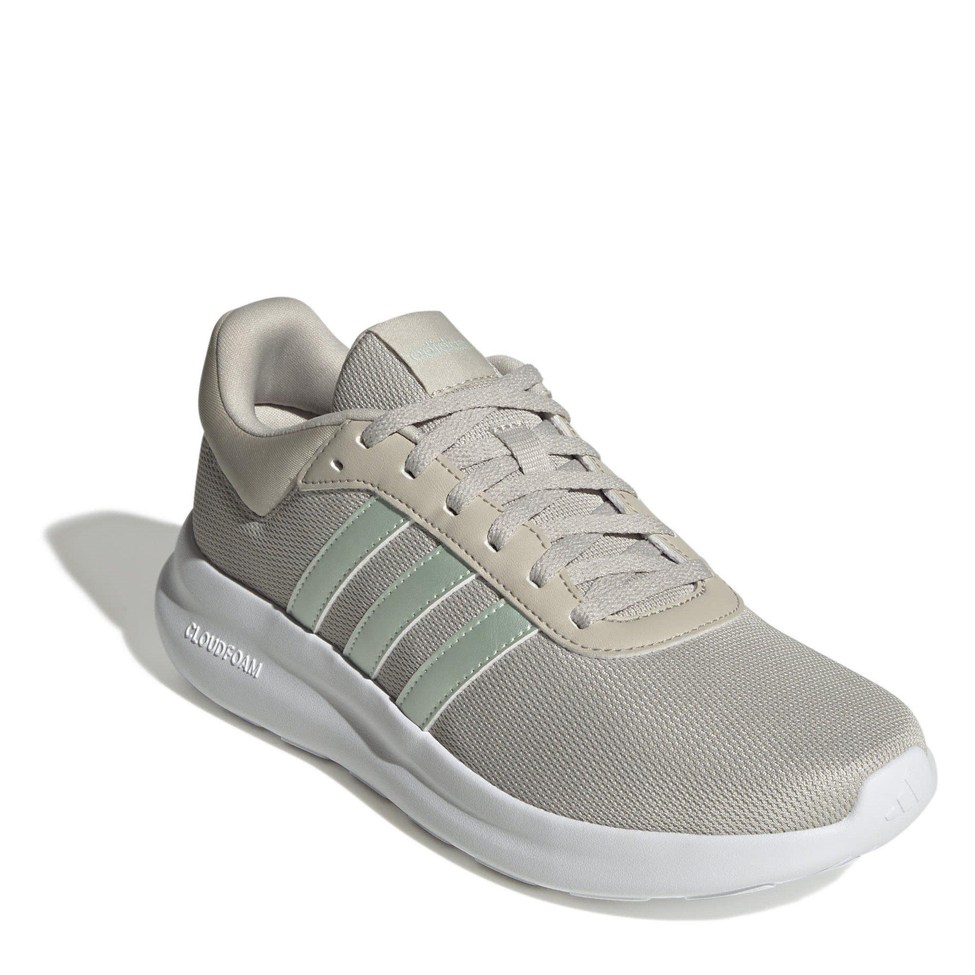 Beige/Grn/Grey - adidas - Lite Racer 4.0 Running Trainers Womens - 3