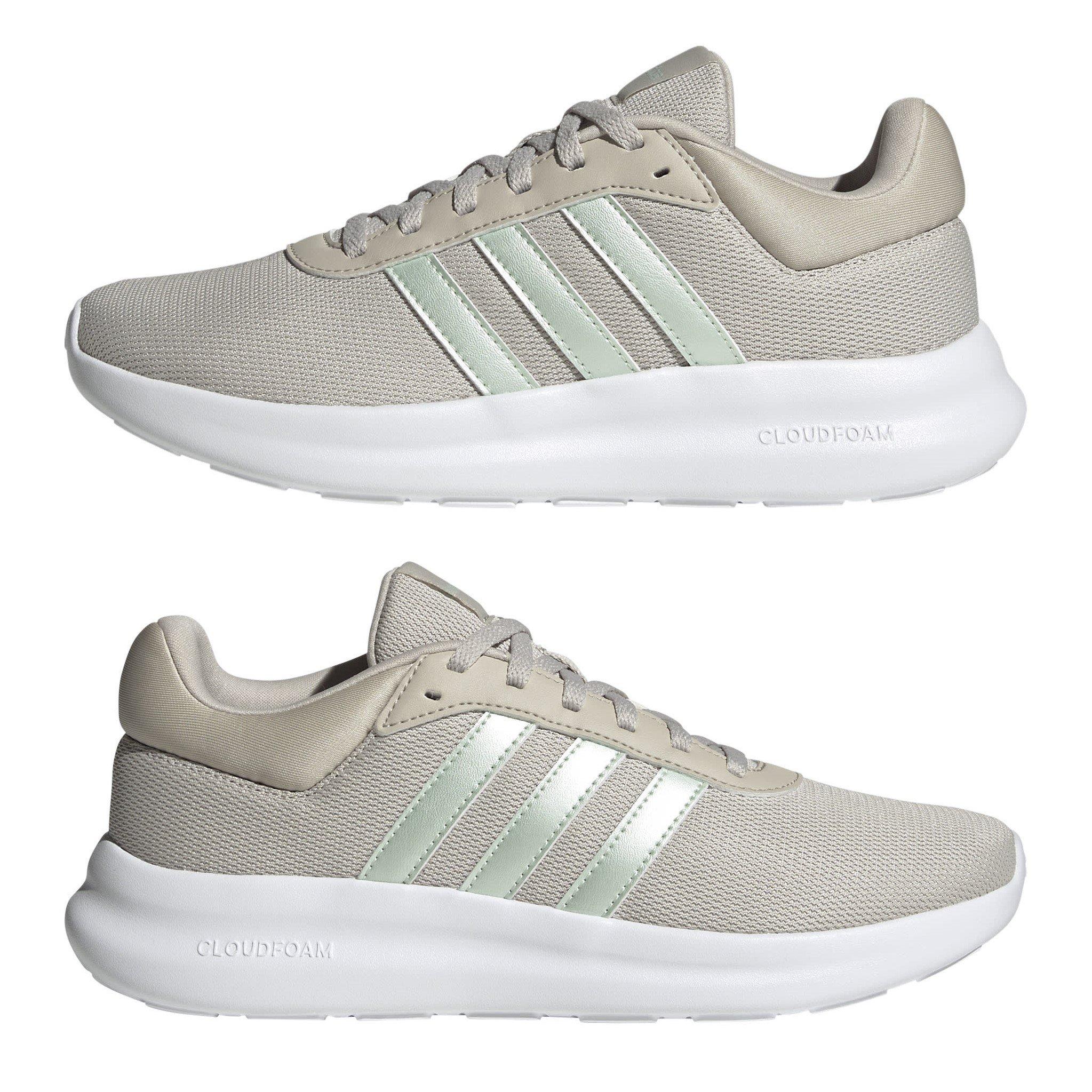 Beige/Grn/Grey - adidas - Lite Racer 4.0 Running Trainers Womens - 9