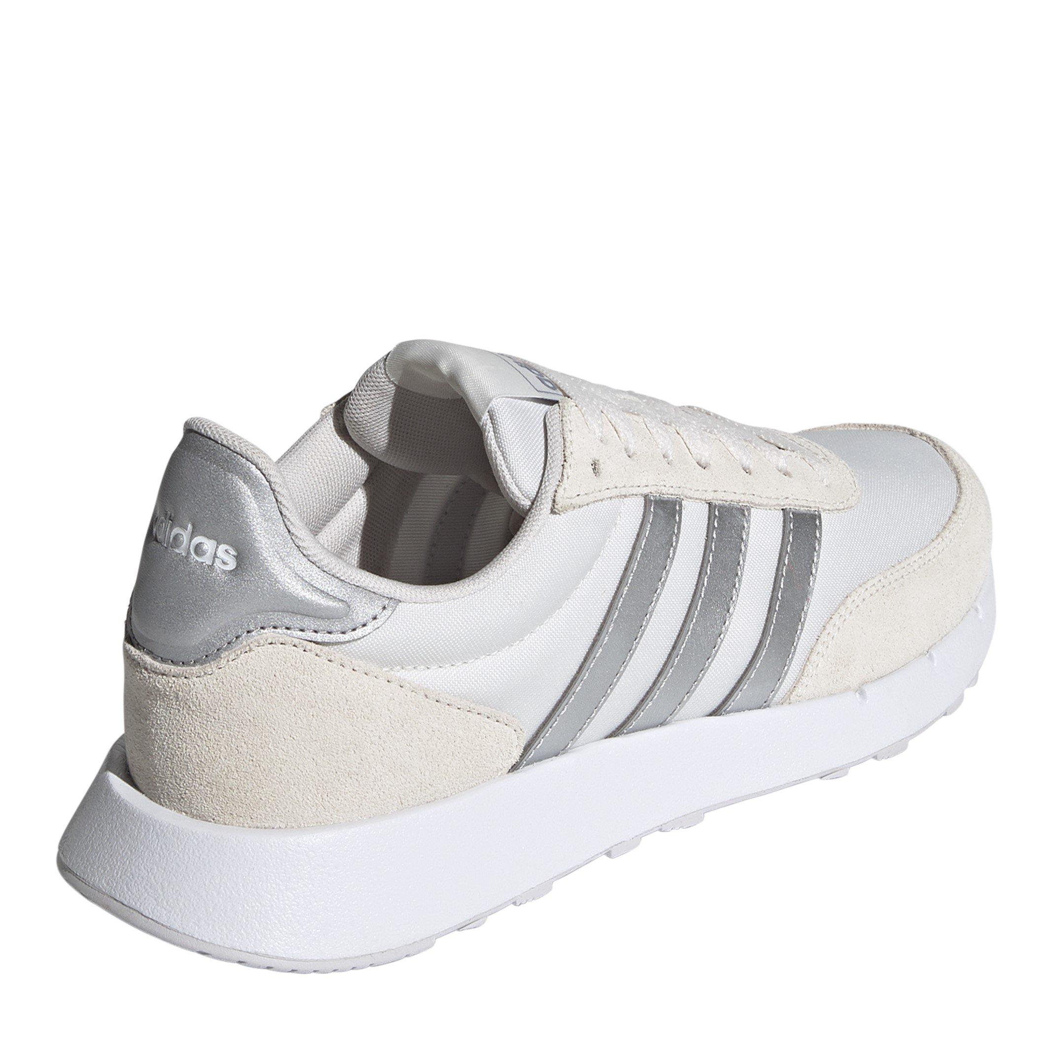Chalk White/Sil - adidas - Run 60s 2.0 Shoes Womens - 4