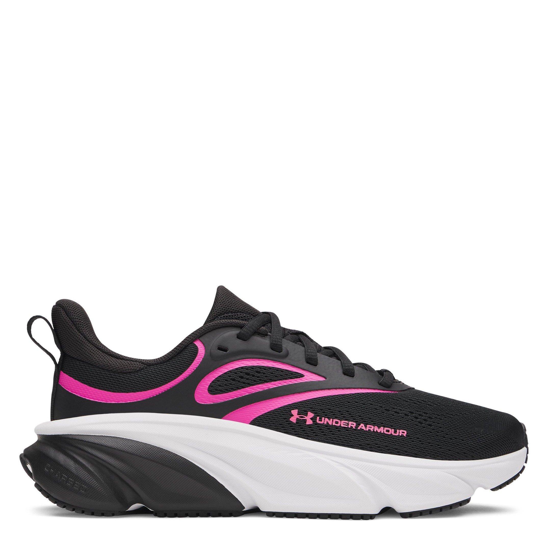 Under Armour Women's Ua Charged+ Rogue 6 - Blk/Pink/Wht - 6 (40)