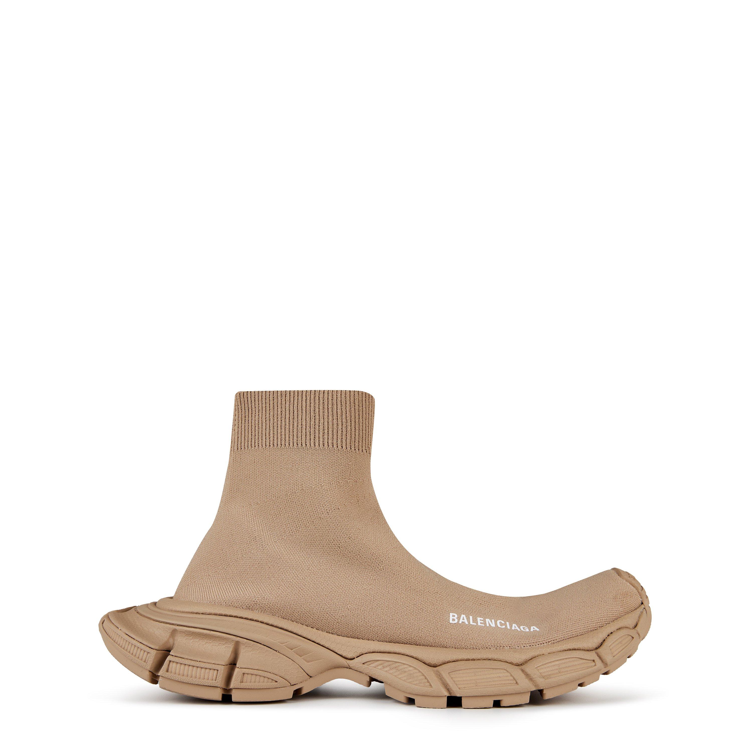 Beige - Balenciaga - 3xlrecycled Sock Trainers - 1