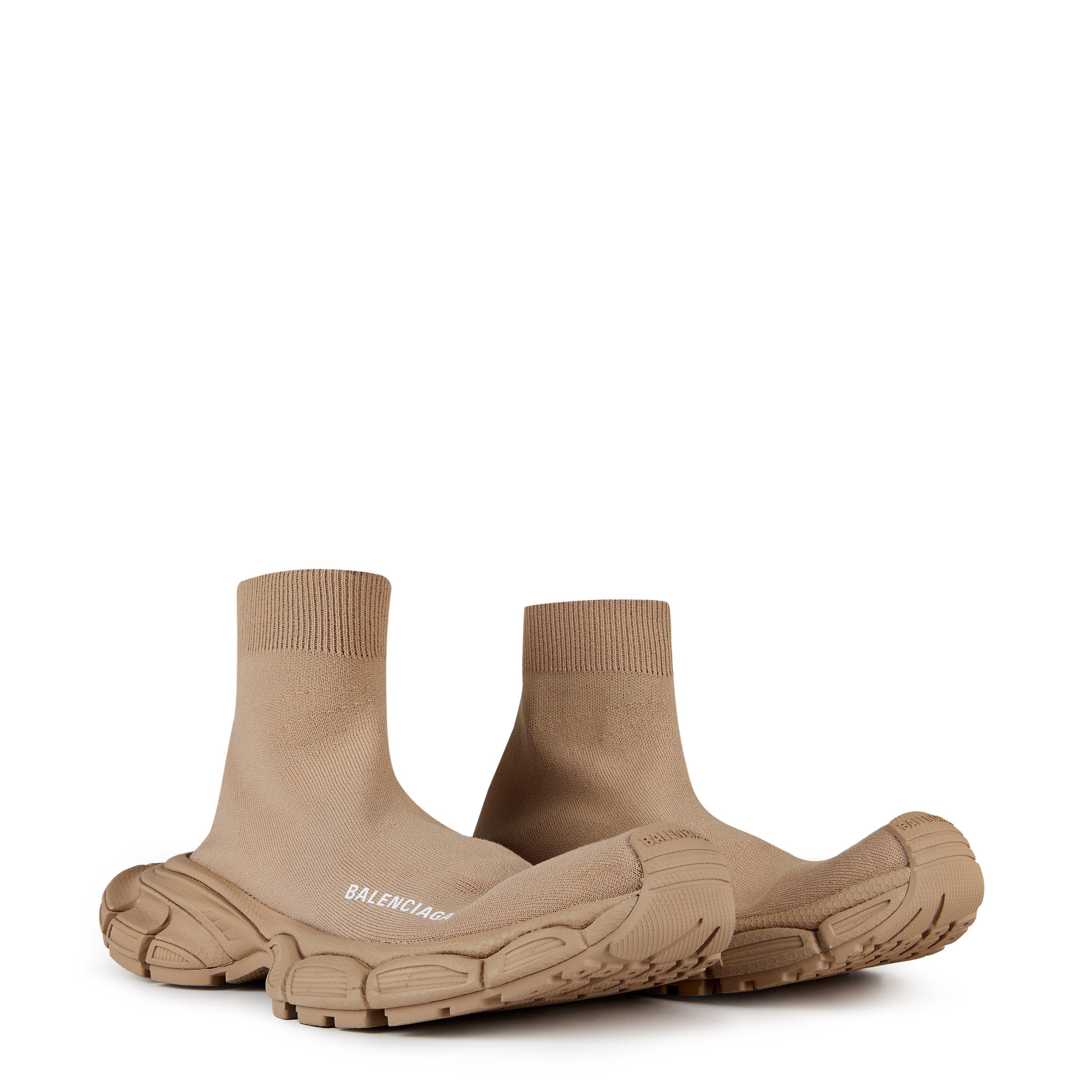 Beige - Balenciaga - 3xlrecycled Sock Trainers - 4