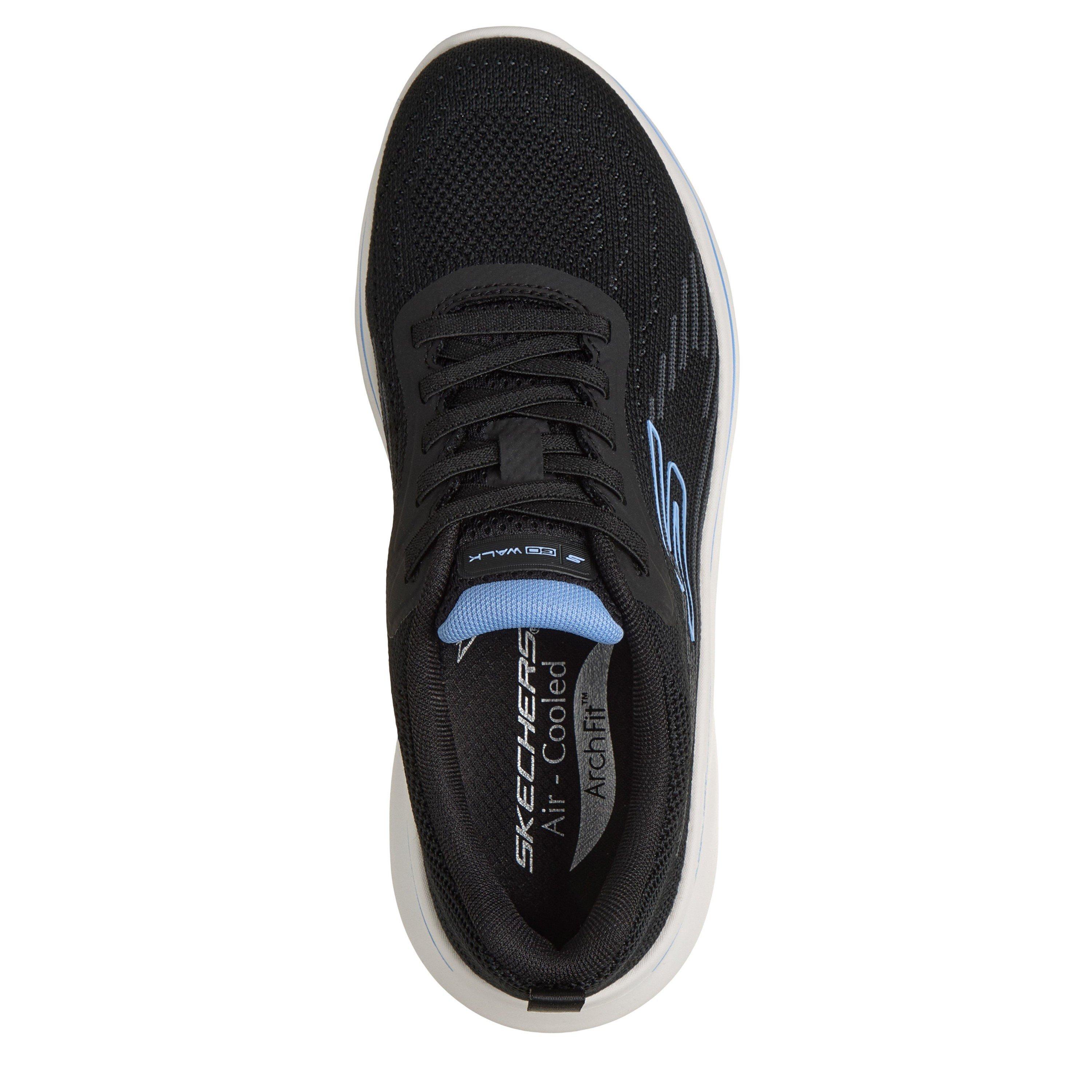 BLK/BLUE - Skechers - GOwalk Arch Fit N-Joy Womens Shoes - 4