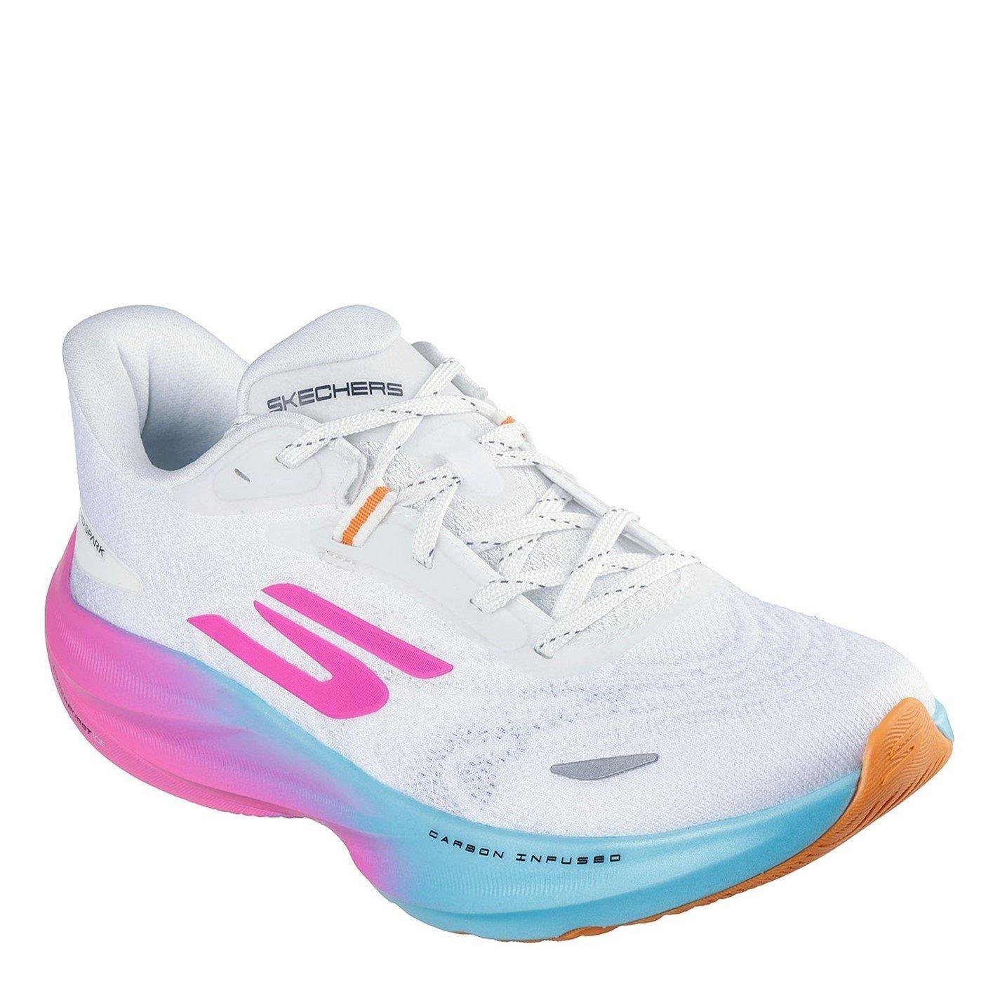 White/Multi - Skechers - AERO Spark Running Shoes Womens - 3